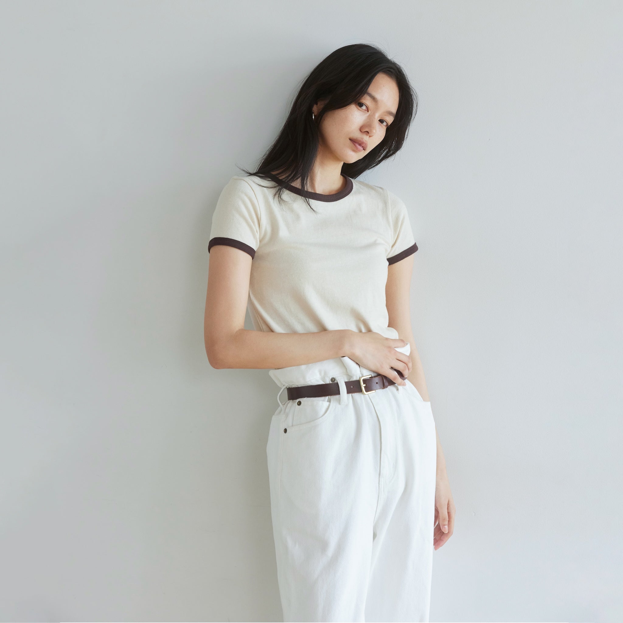 リサイクルコットンリンガーTシャツ