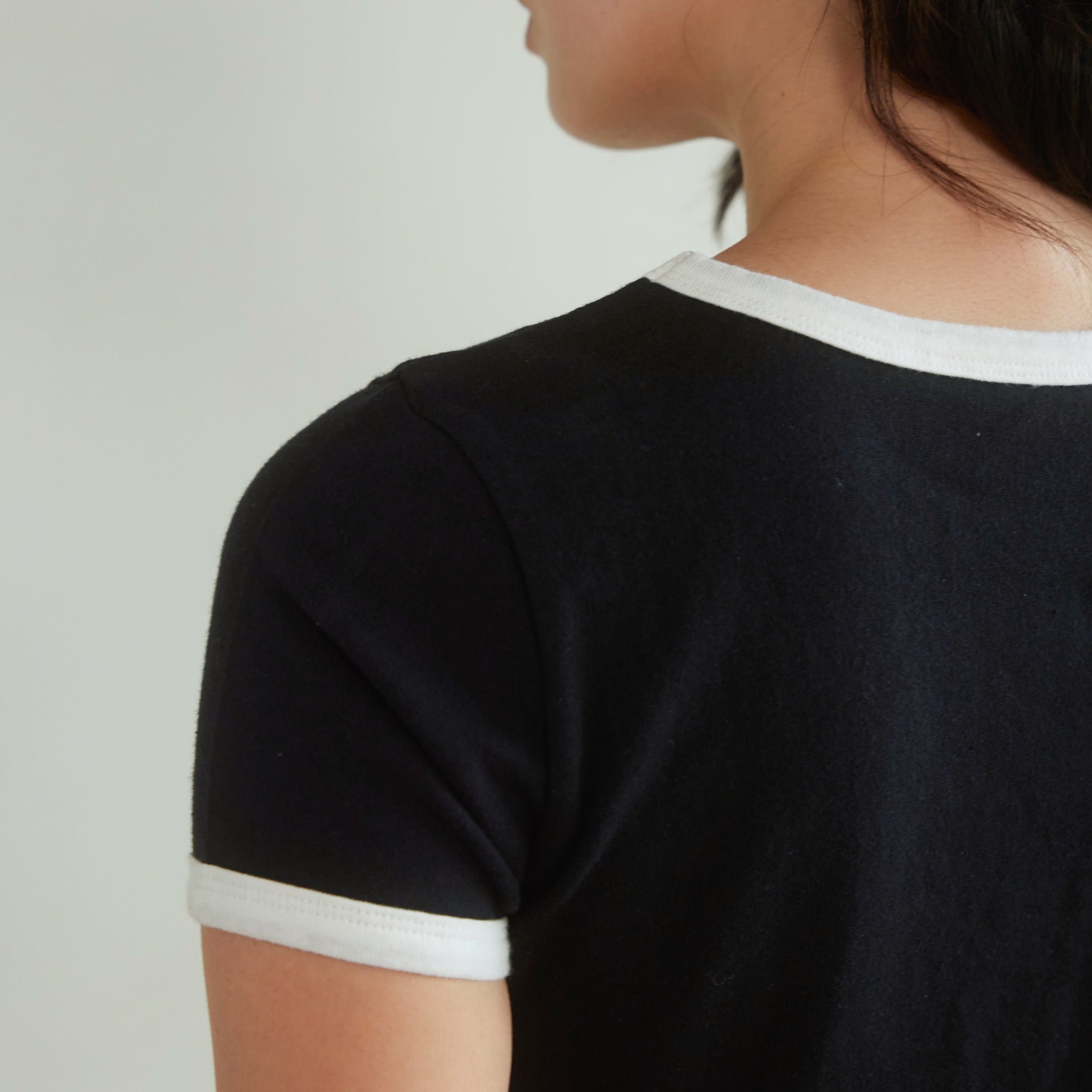 リサイクルコットンリンガーTシャツ