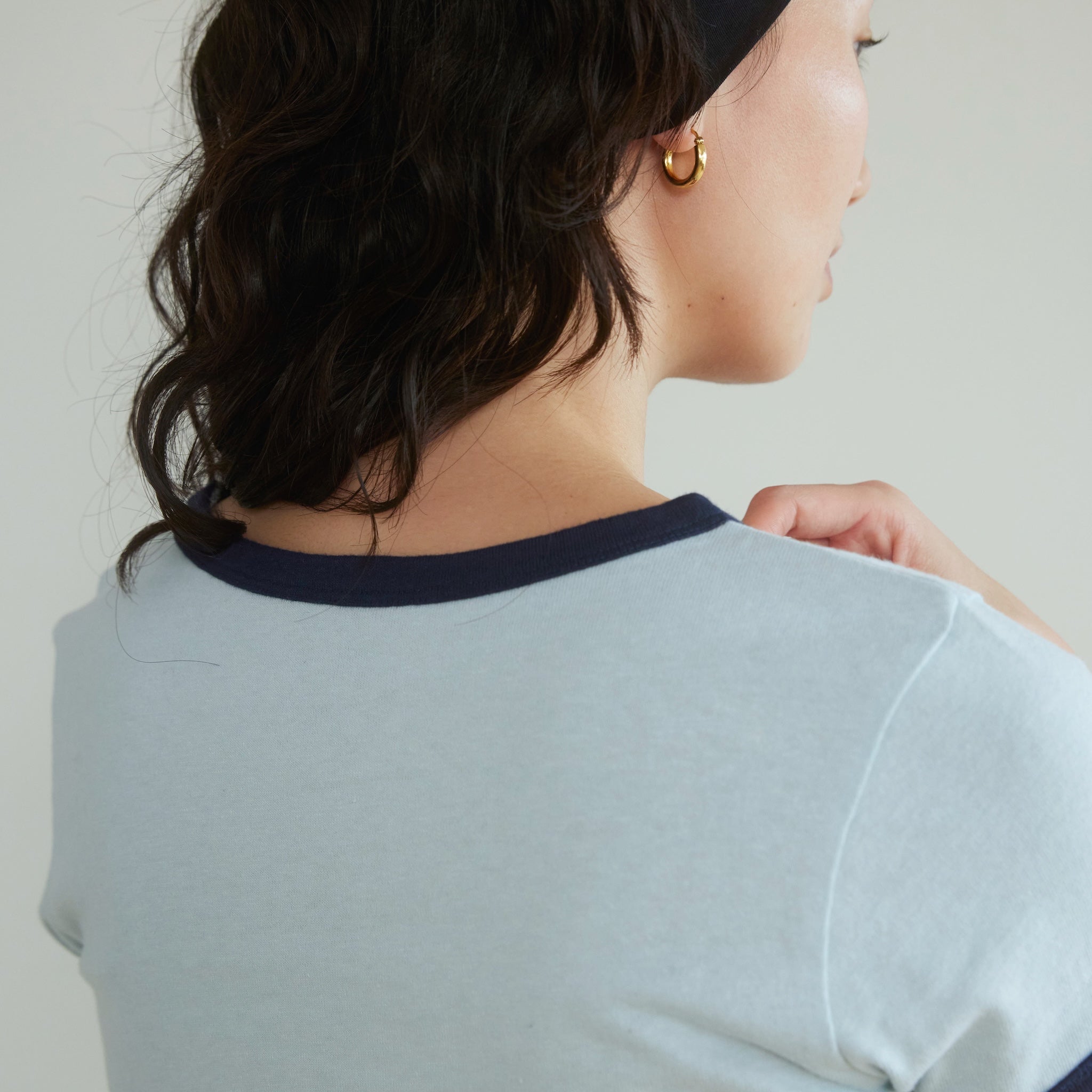 リサイクルコットンリンガーTシャツ