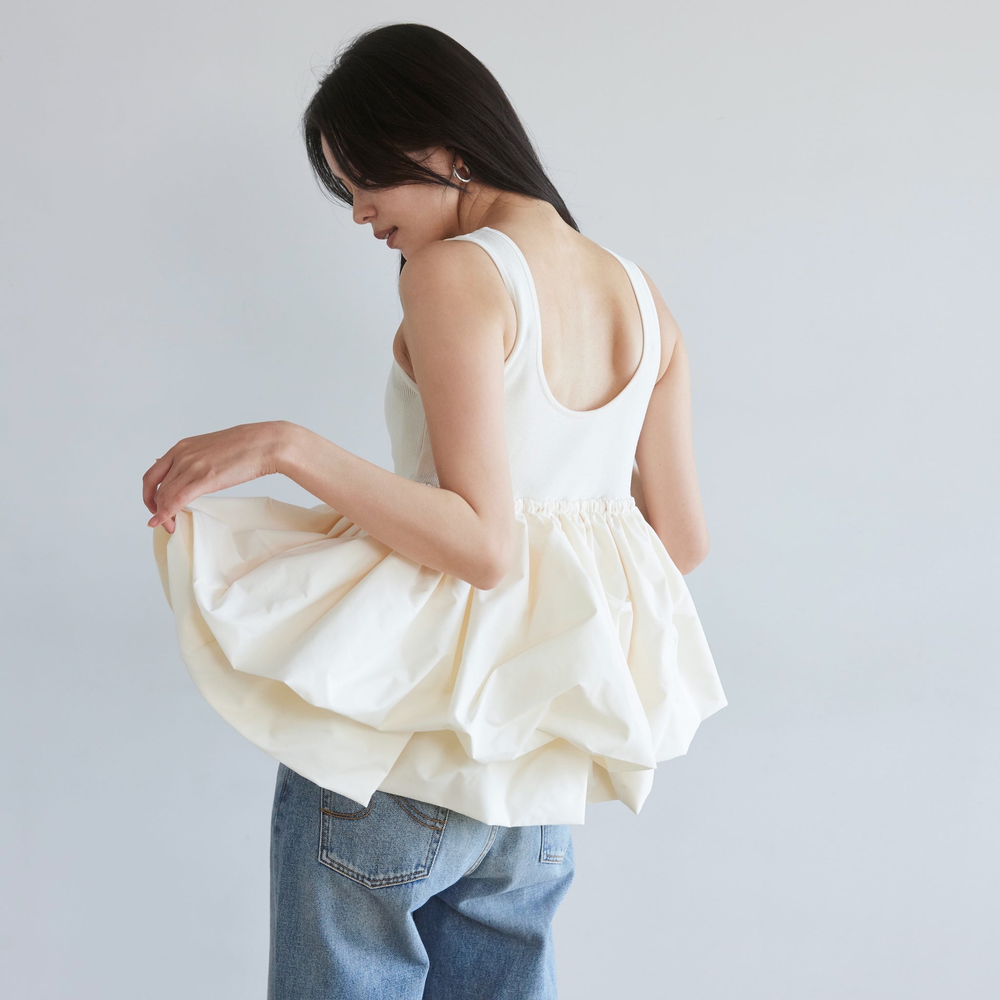 シールームリン♡バルーンノースリーブトップス Knit Dockingバルーンノースリーブトップス