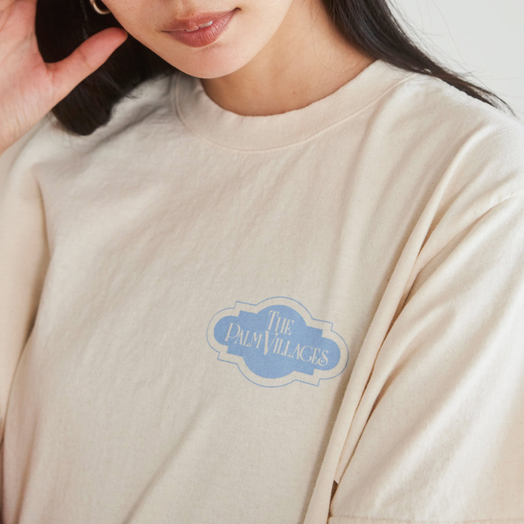 未使用】シールームリンPALM VILLAGES SOUVENIR Tシャツ