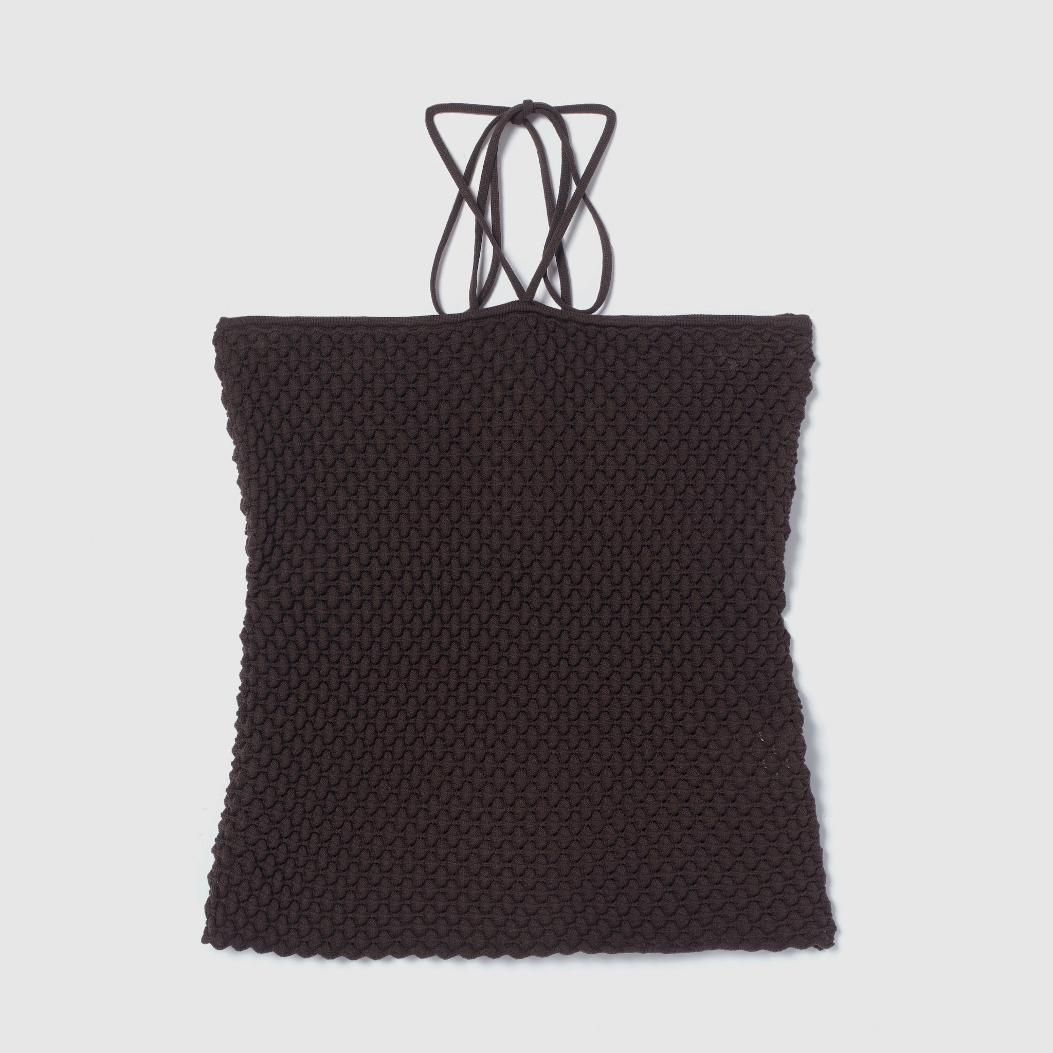 カップin Bumpy Knit Ribbonキャミ