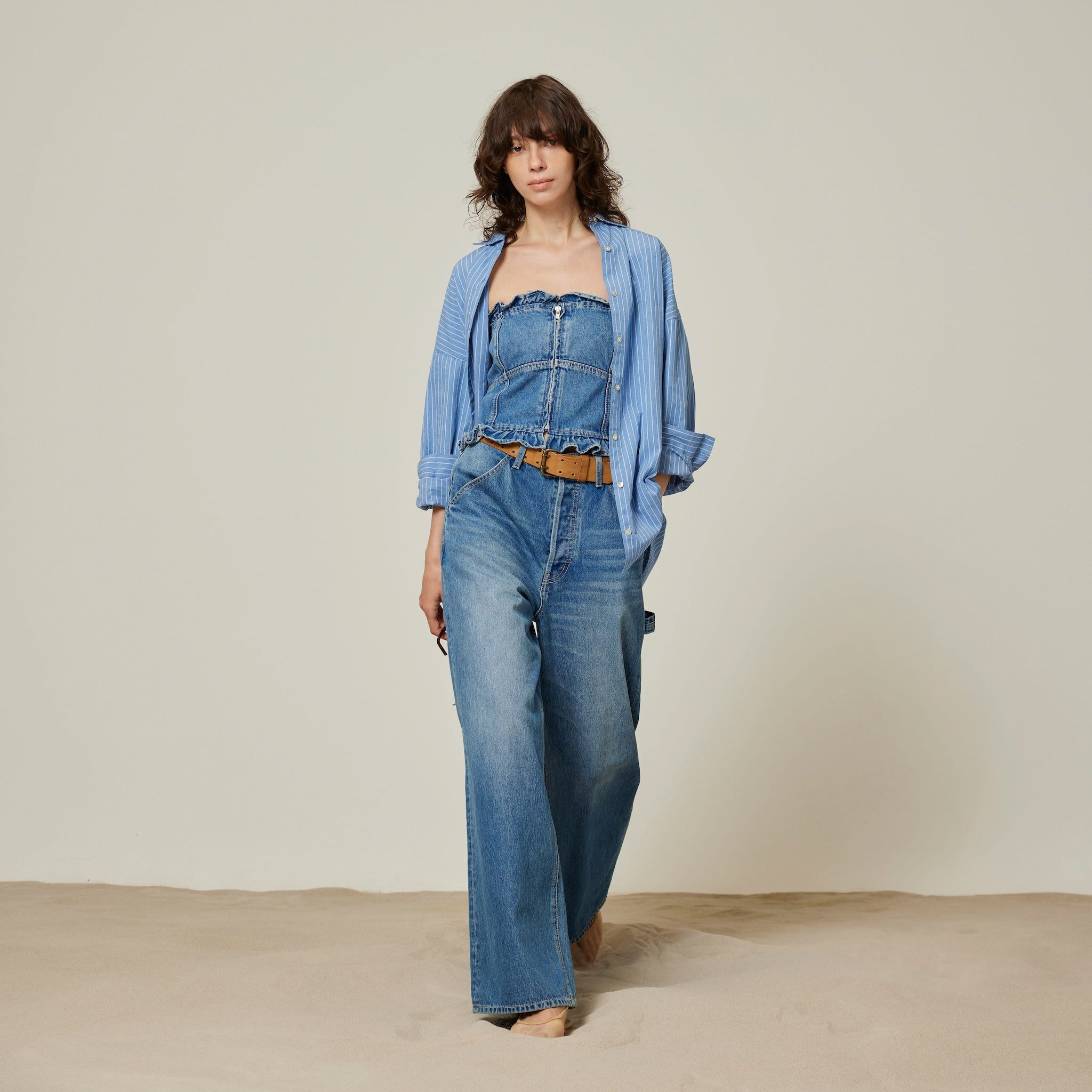 ペインターbaggy denimパンツ SRN05