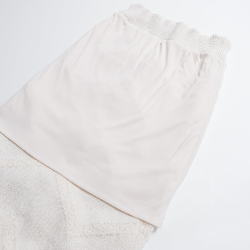 Random Cut Fringe Eyeline Skirt