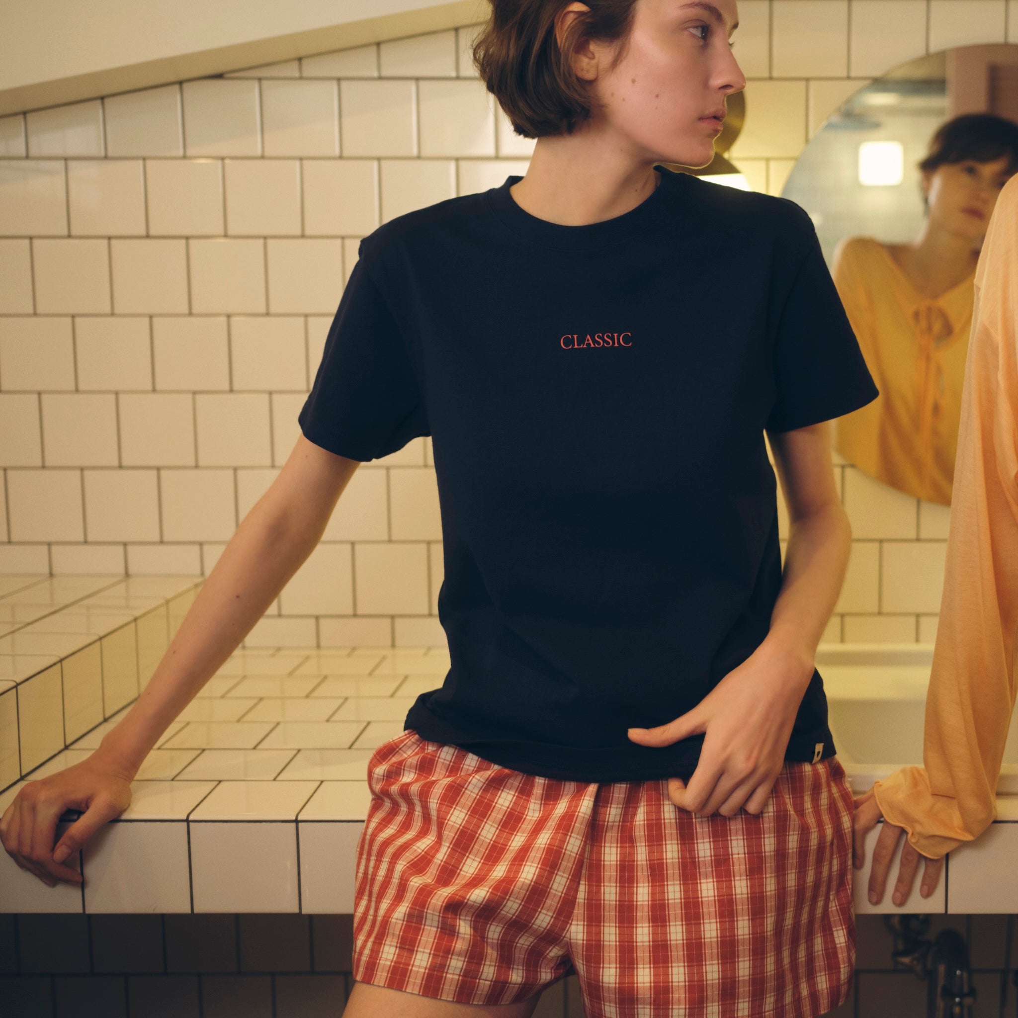マルチチェックショートパンツ