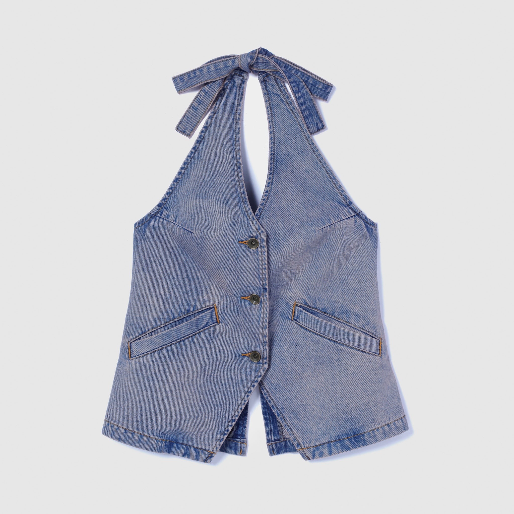 AラインDenimホルターベスト
