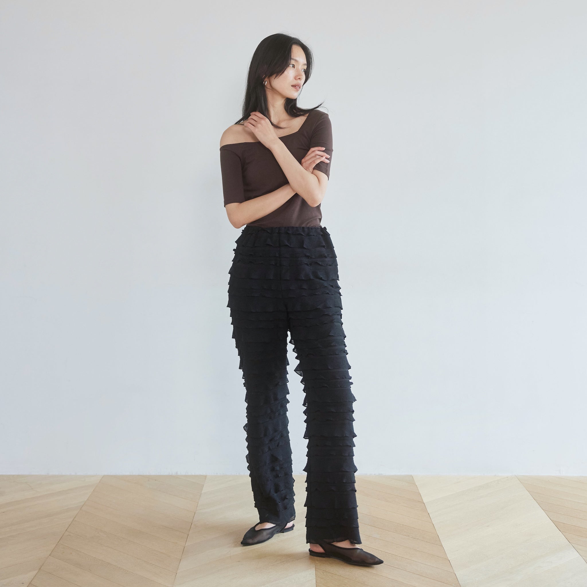 Fin Fabric Straightパンツ