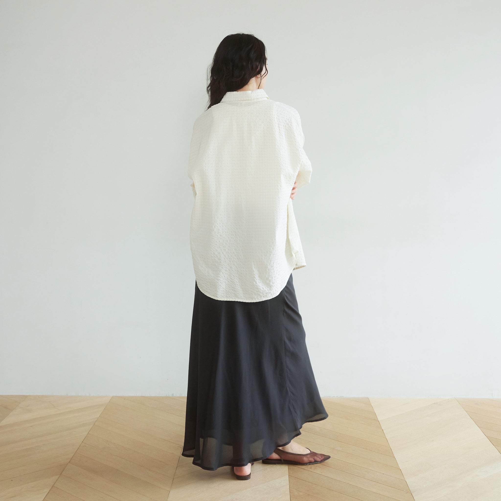 レースウエストvintage satinスカート