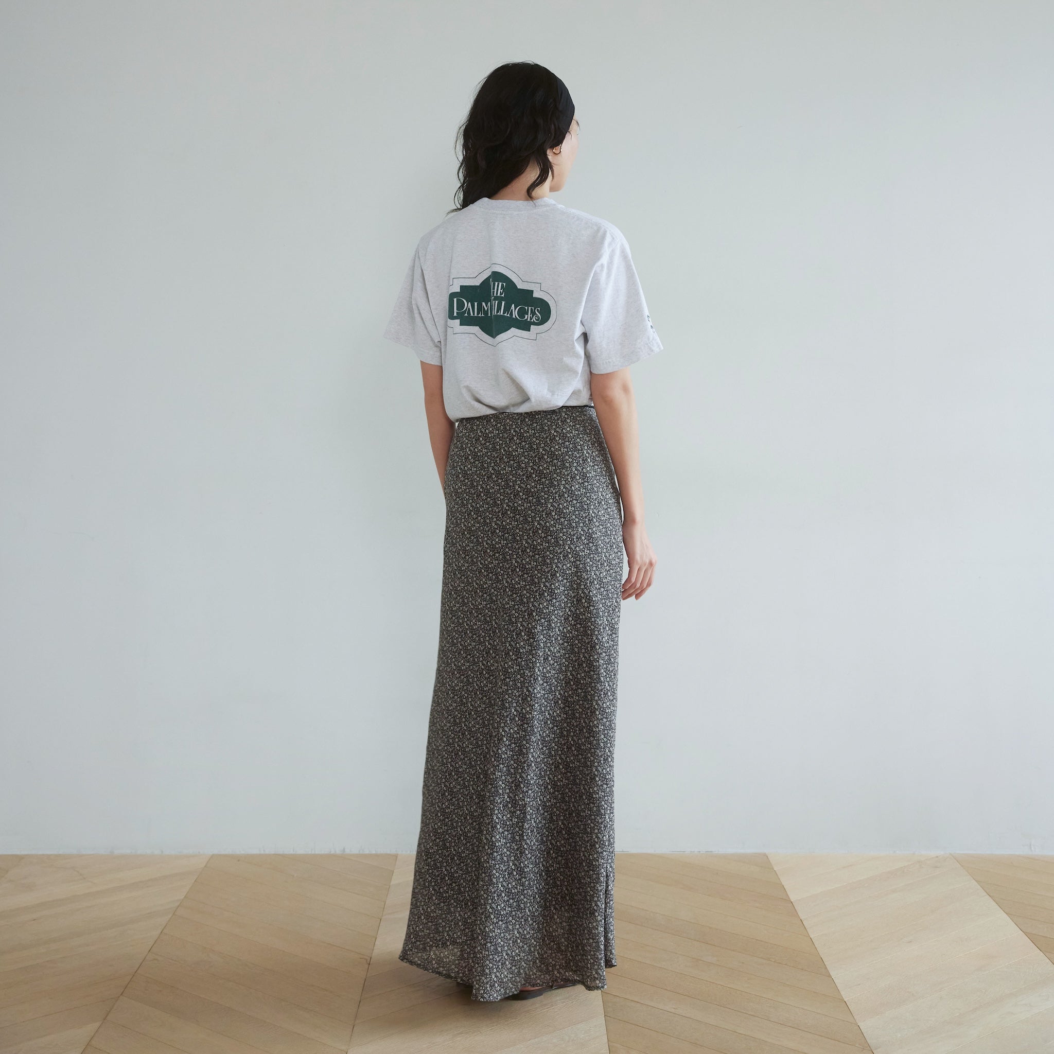 レースウエストvintage satinスカート