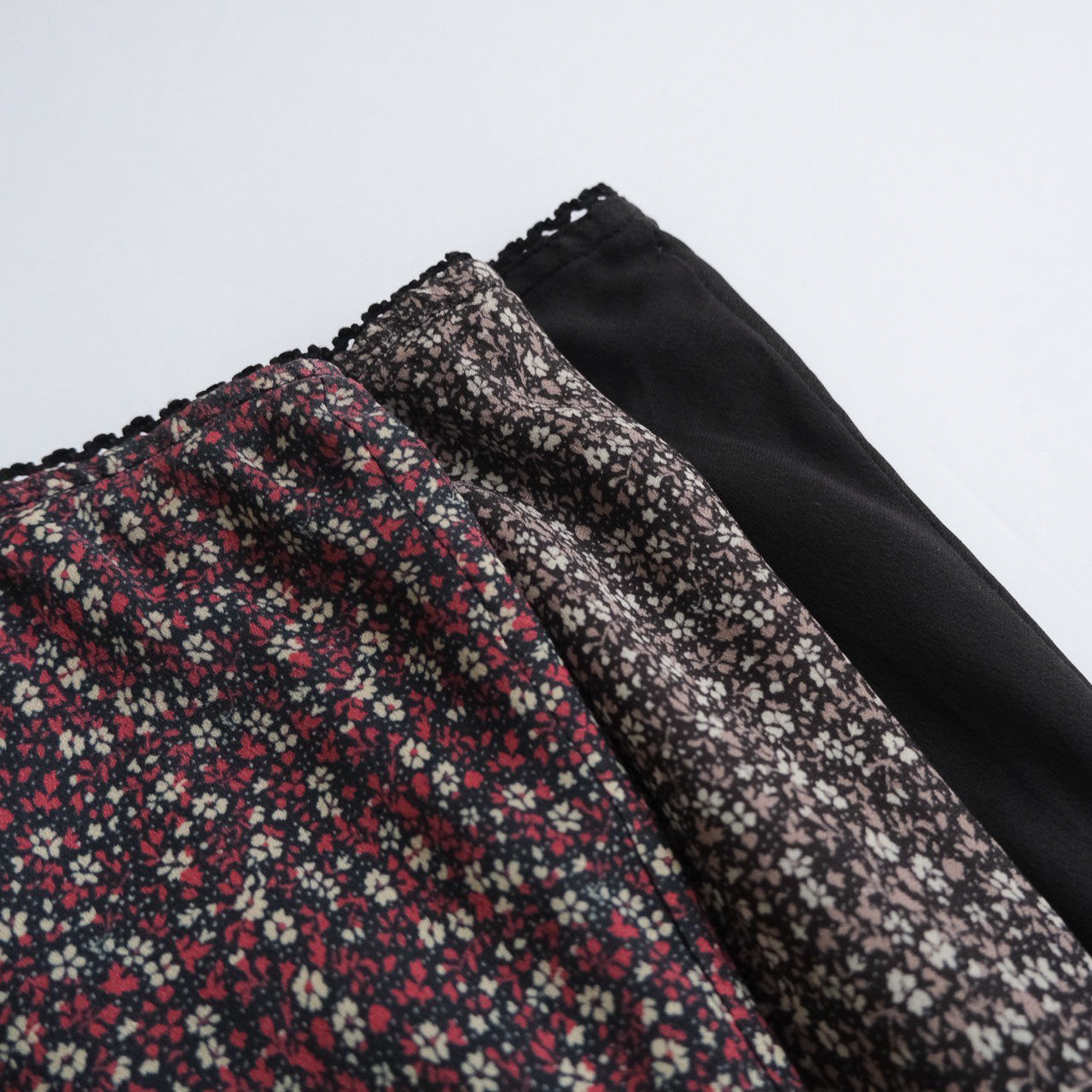 レースウエストvintage satinスカート