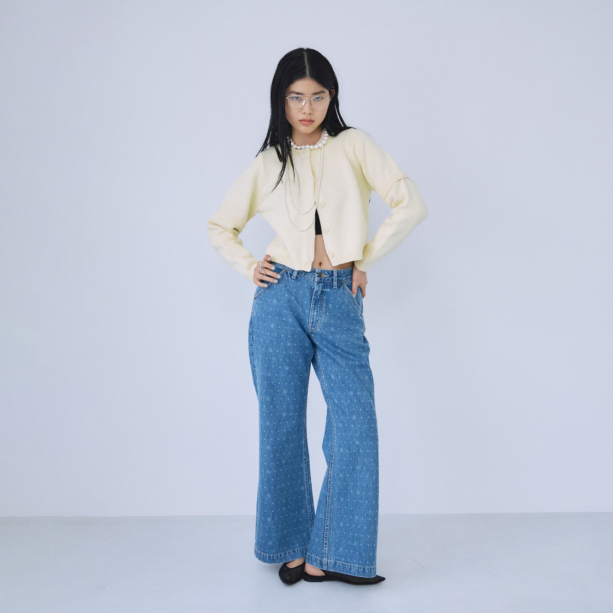 2-way sleeve knit cardigan