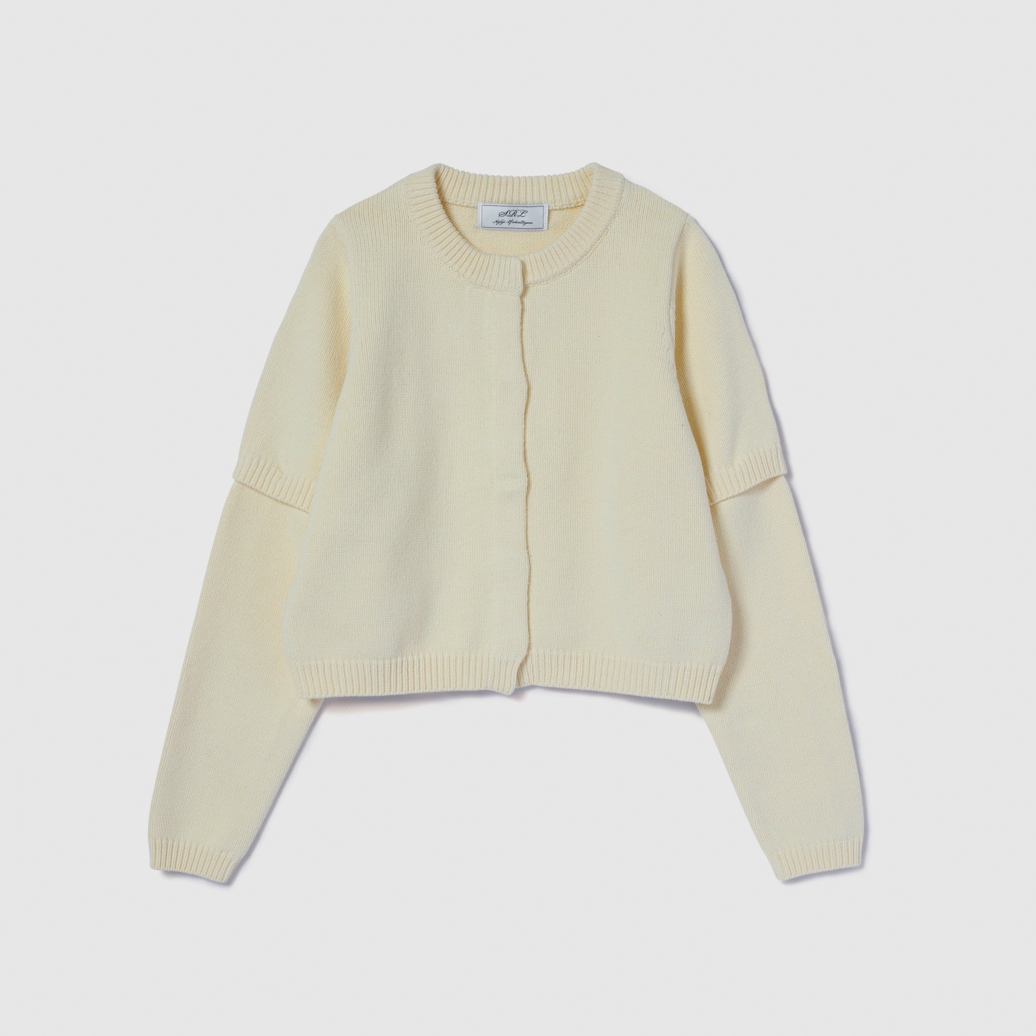 2way sleeve Knit カーディガン