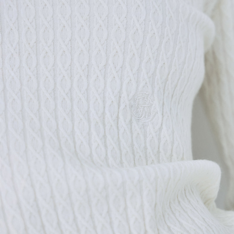 Mini Cable Skipper Hoodie Knit