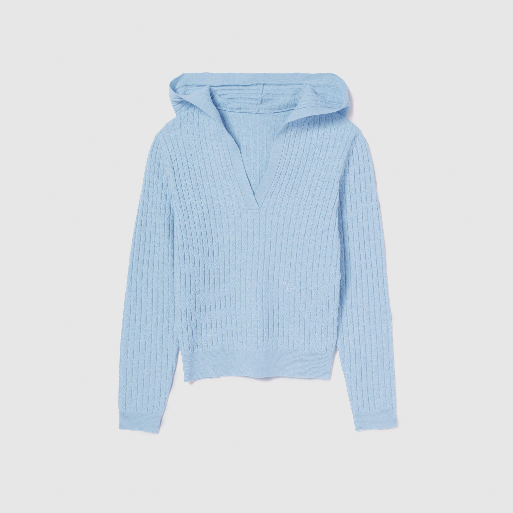 Mini Cable Skipper Hoodie Knit