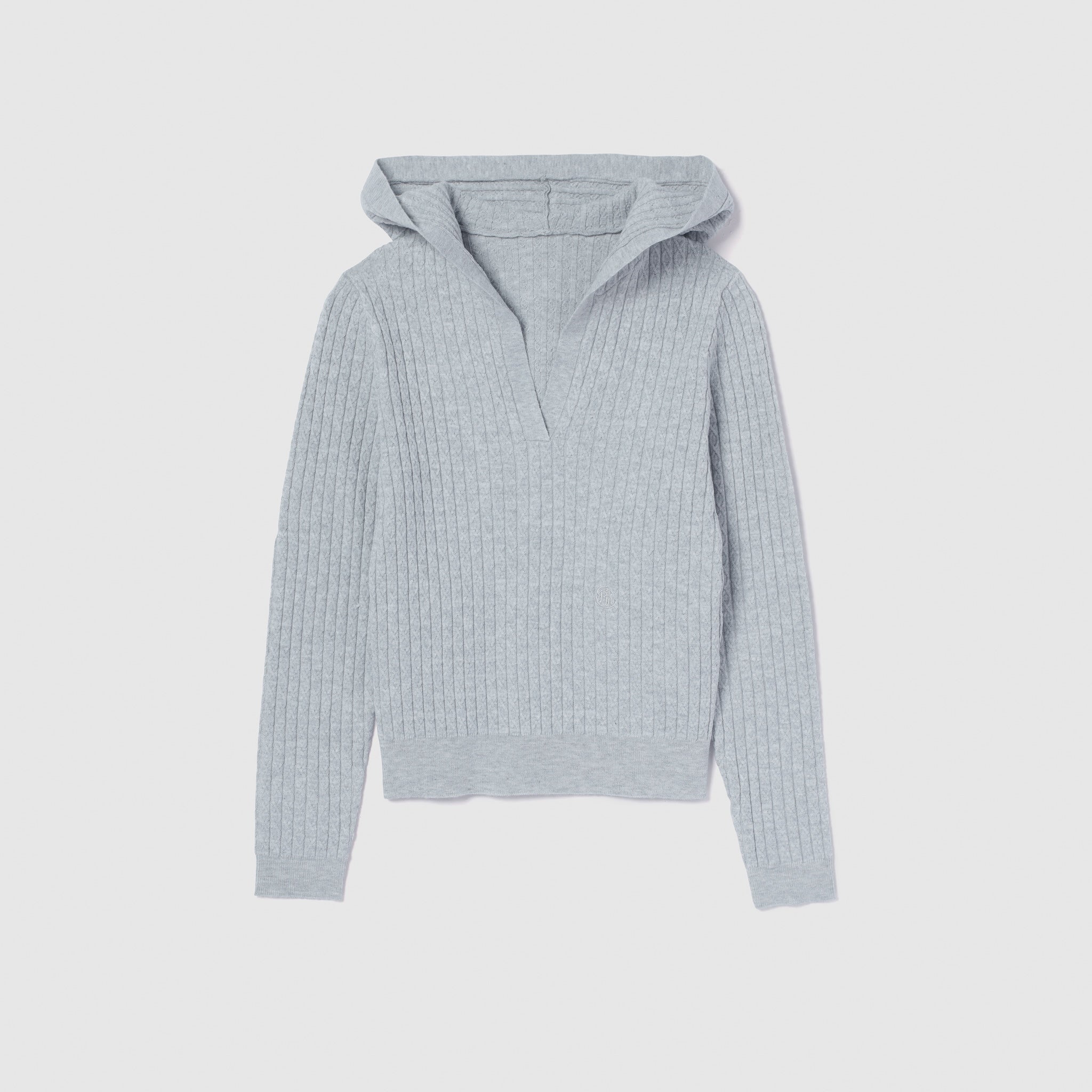 Mini Cable Skipper Hoodie Knit