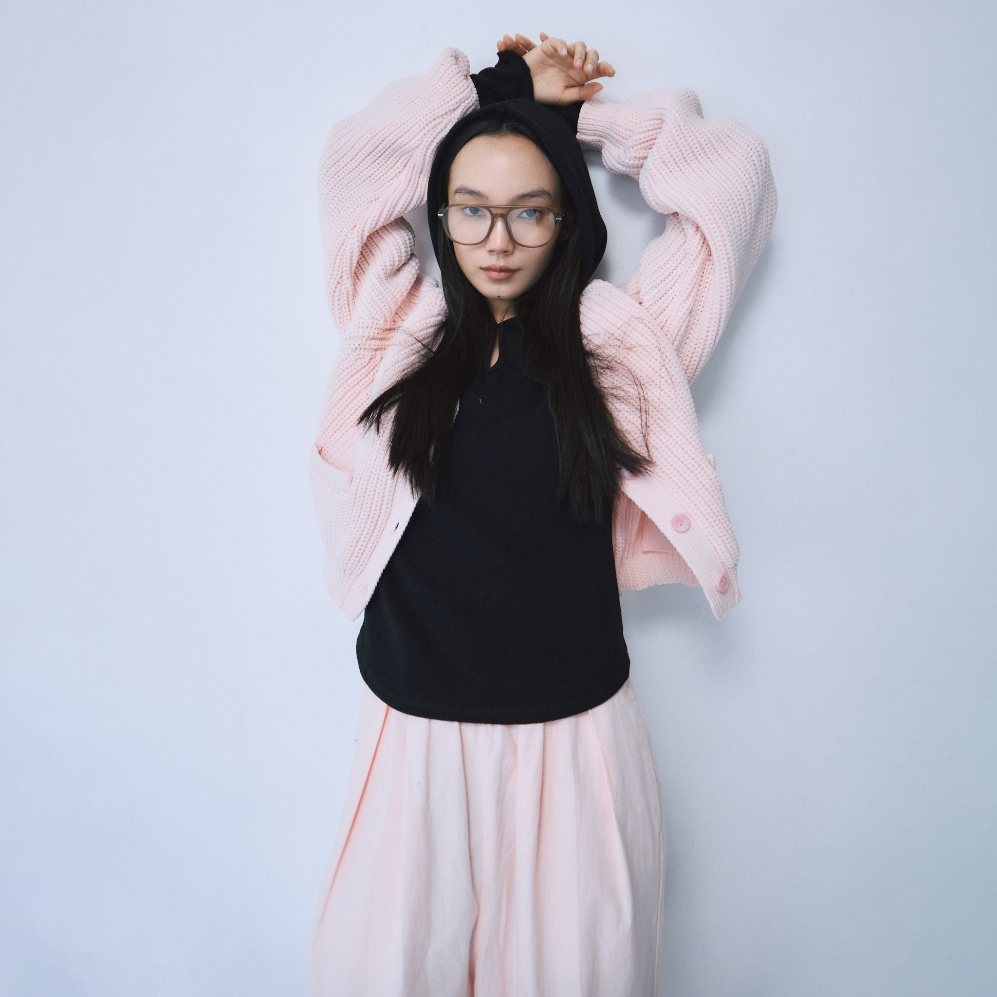 ハイストレッチニットカーディガン