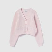 High-stretch knit cardigan