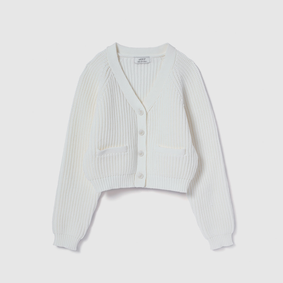 High-stretch knit cardigan