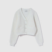 High-stretch knit cardigan