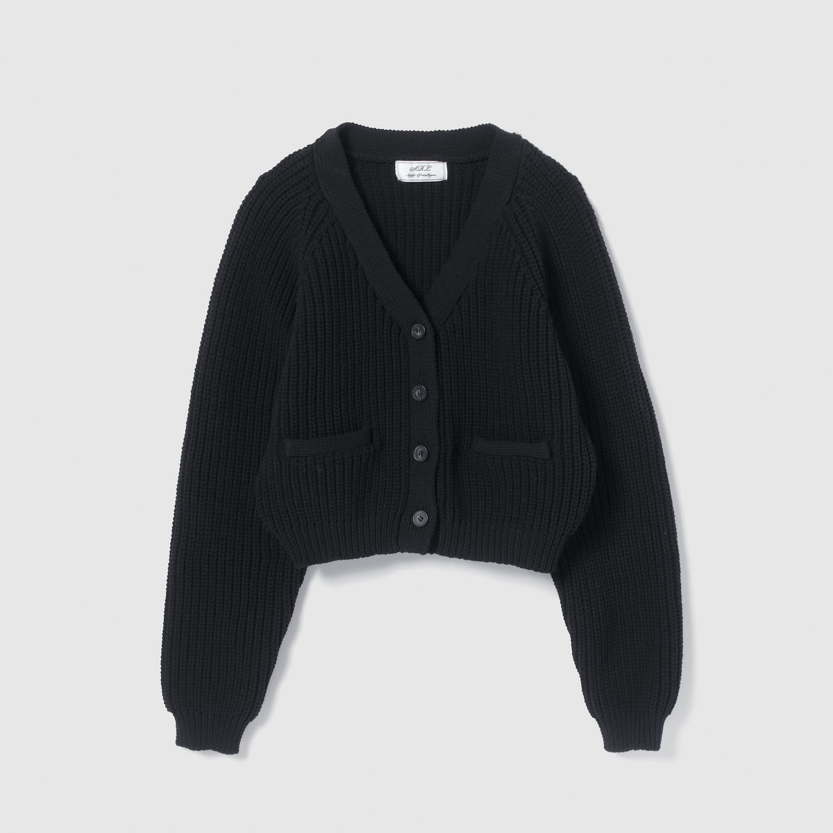 High-stretch knit cardigan