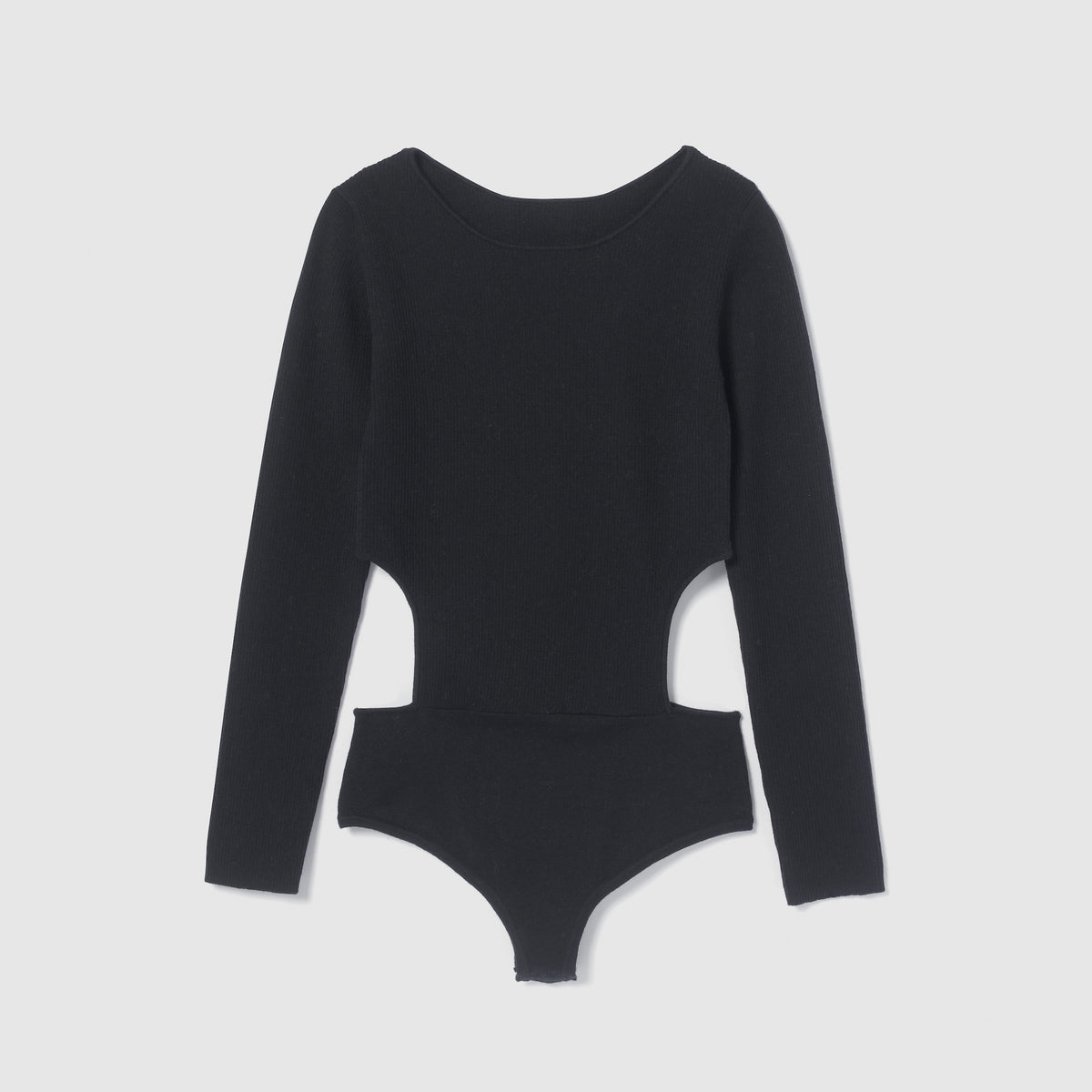 Linen combination side cut body suit