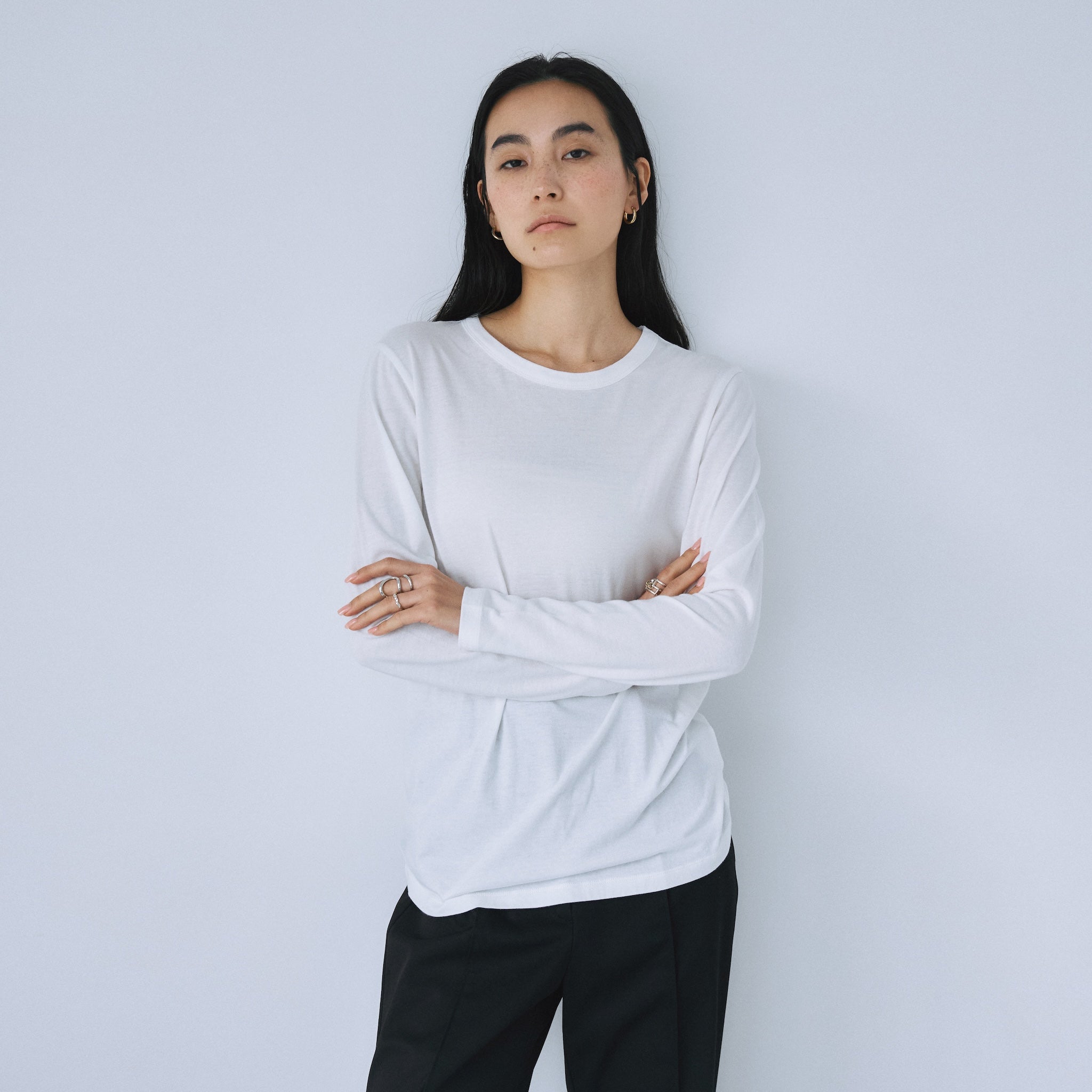 Cotton ModalベーシックロンT