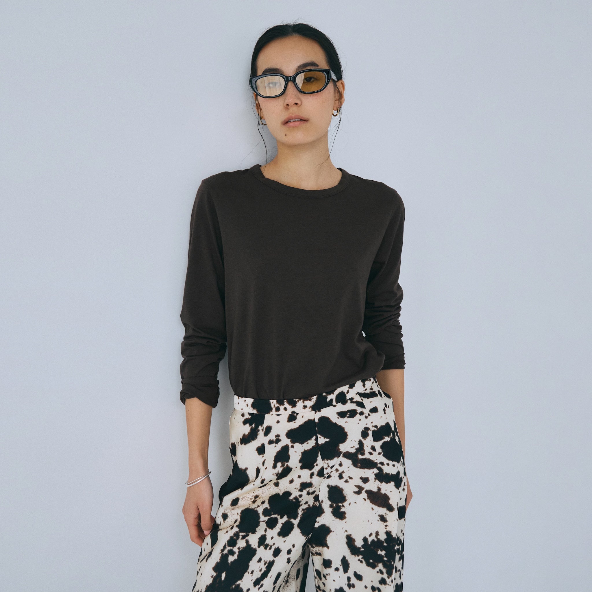 Cotton Modal Basic Long T-shirt