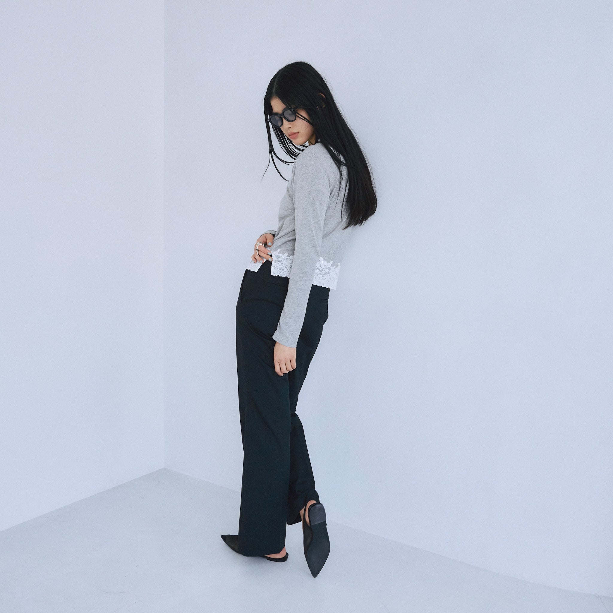 さっちんページ ストレッチツイルSlimパンツ