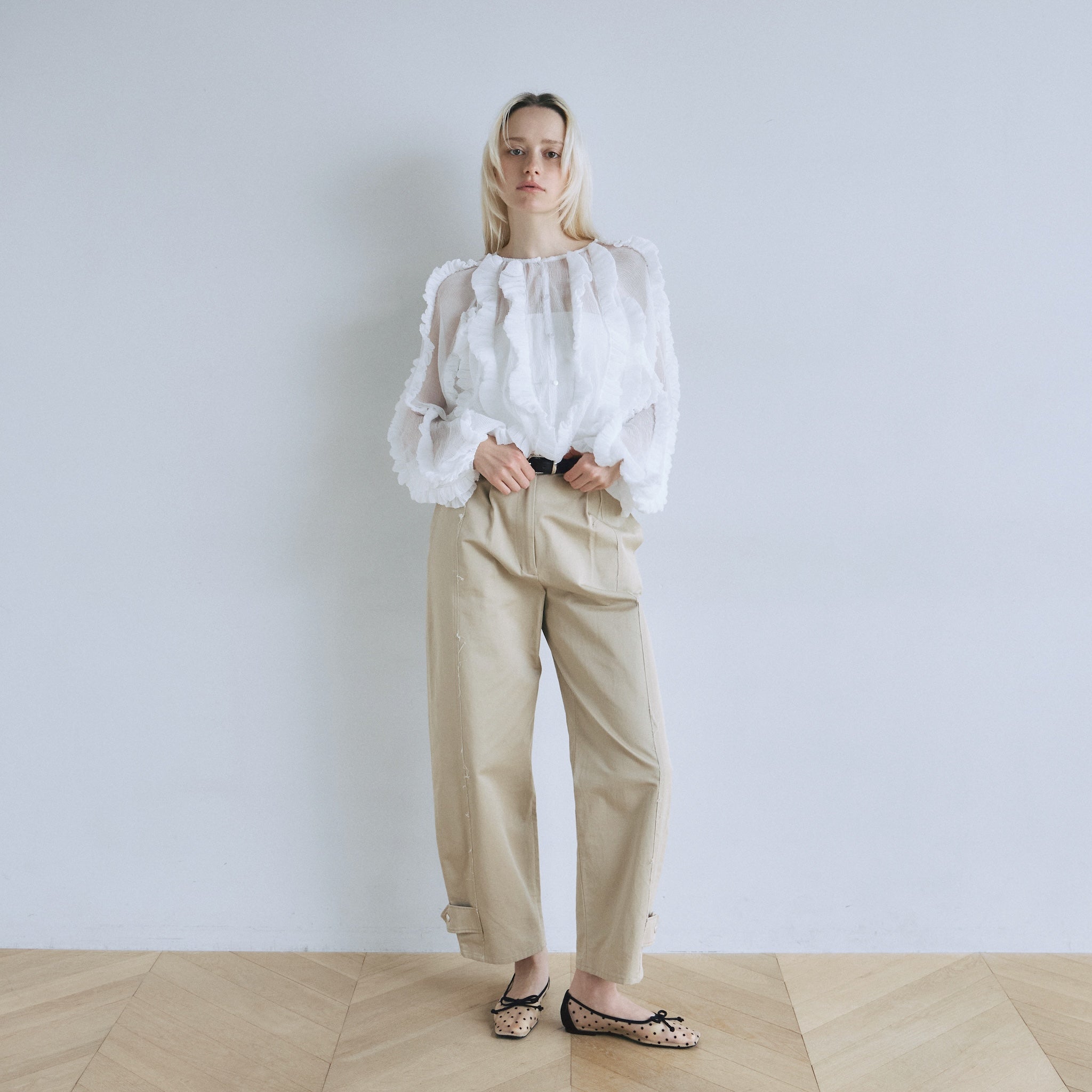 Random Fin ジョーゼットカーディガン