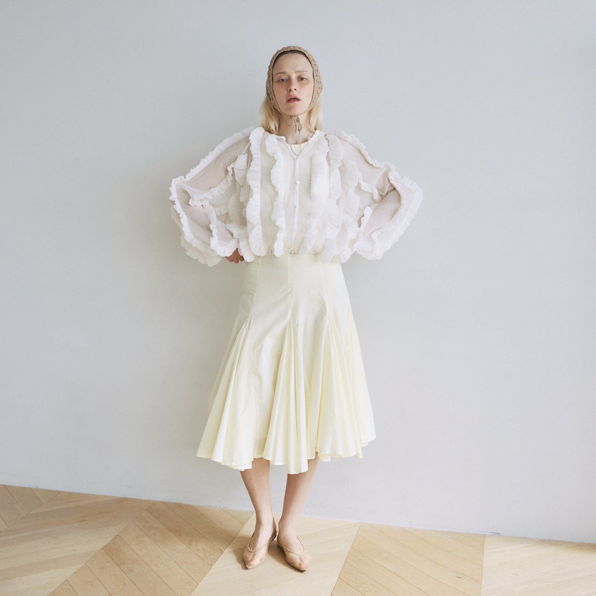 Random Fin ジョーゼットカーディガン