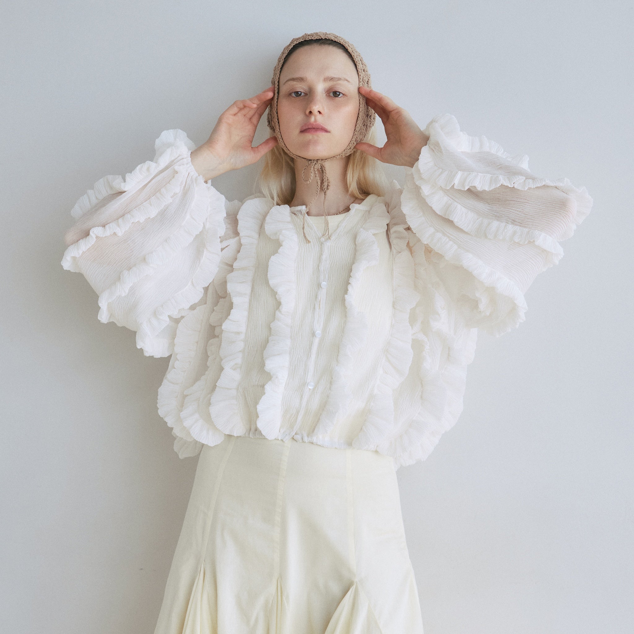 Random Fin ジョーゼットカーディガン