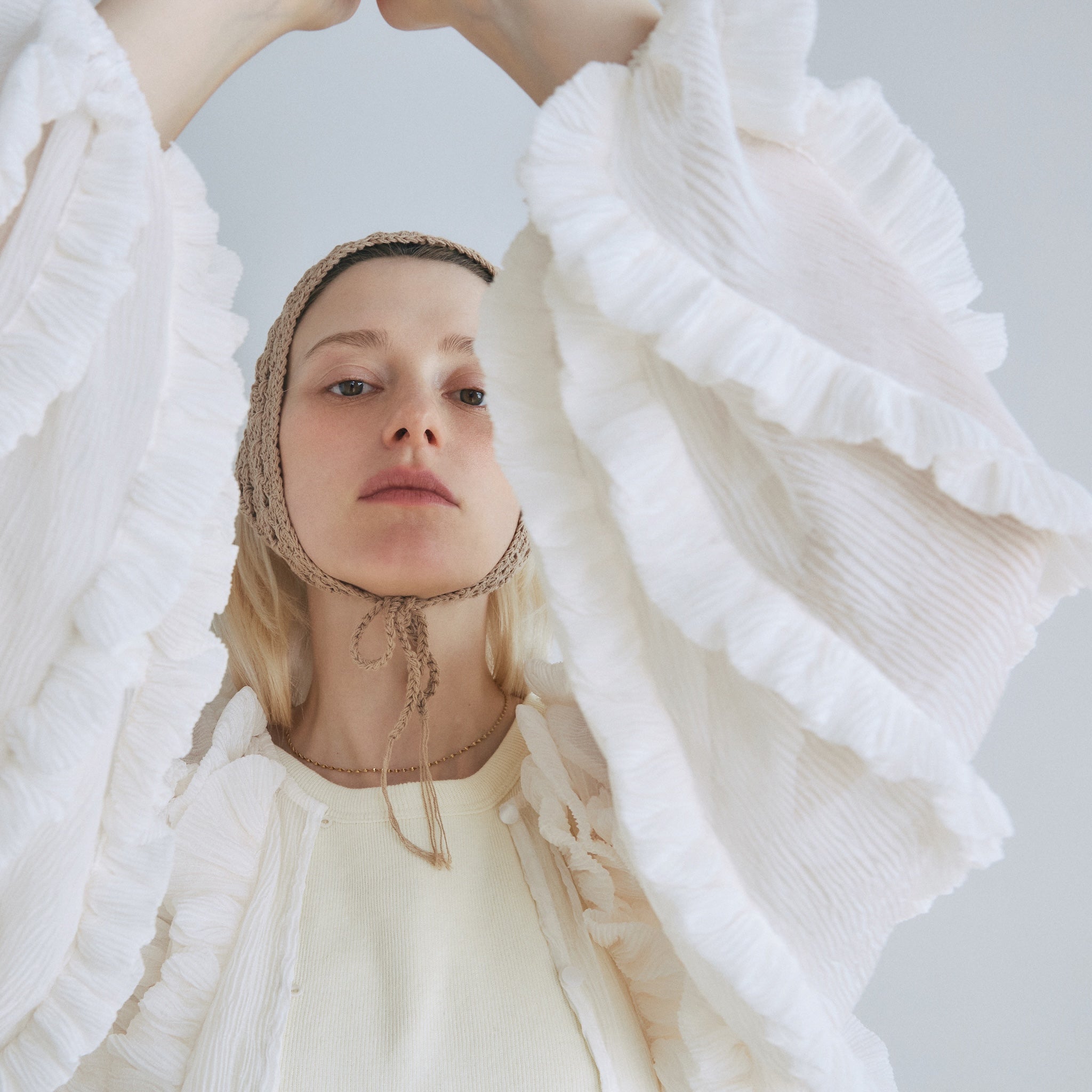 Random Fin ジョーゼットカーディガン