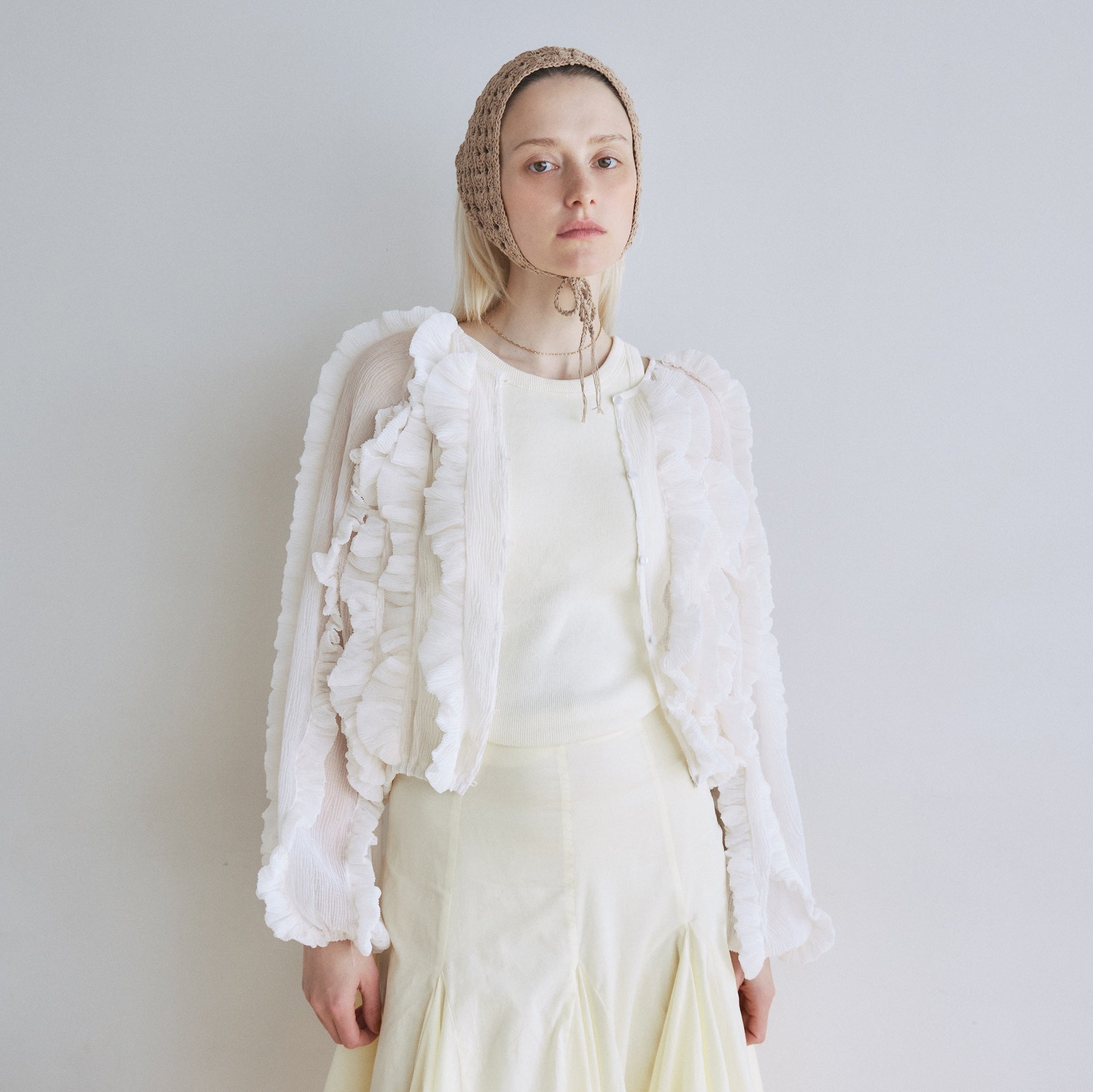 Random Fin ジョーゼットカーディガン