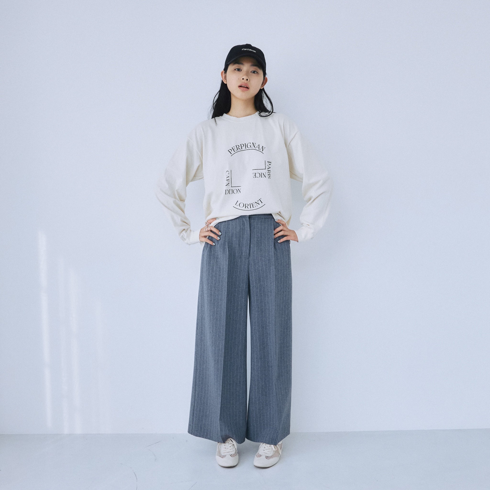 Paris Logo Long Sleeve Tee