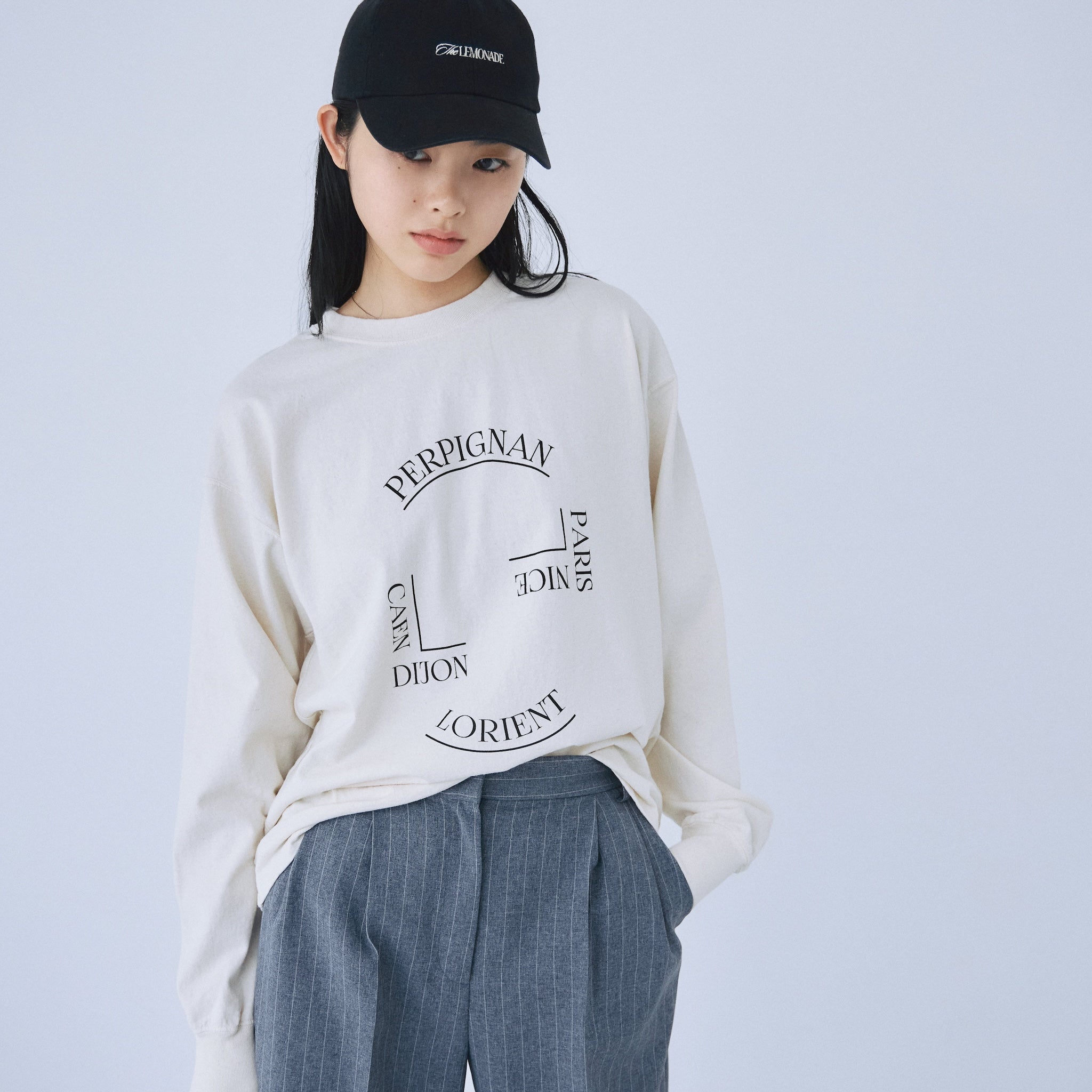 Paris Logo Long Sleeve Tee
