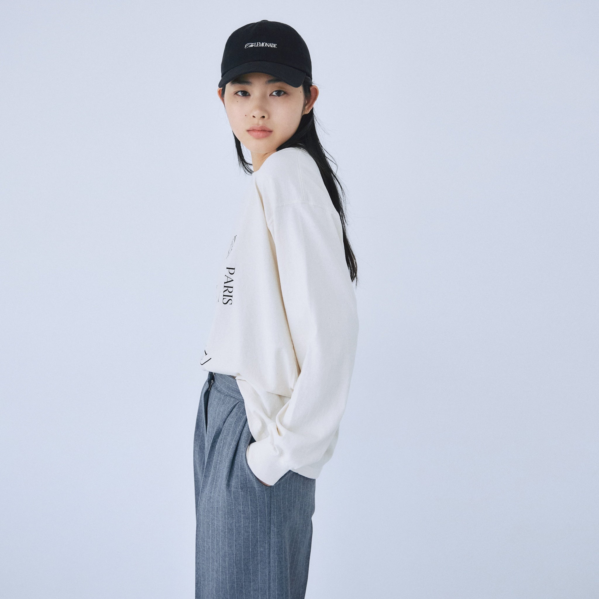 Paris Logo Long Sleeve Tee