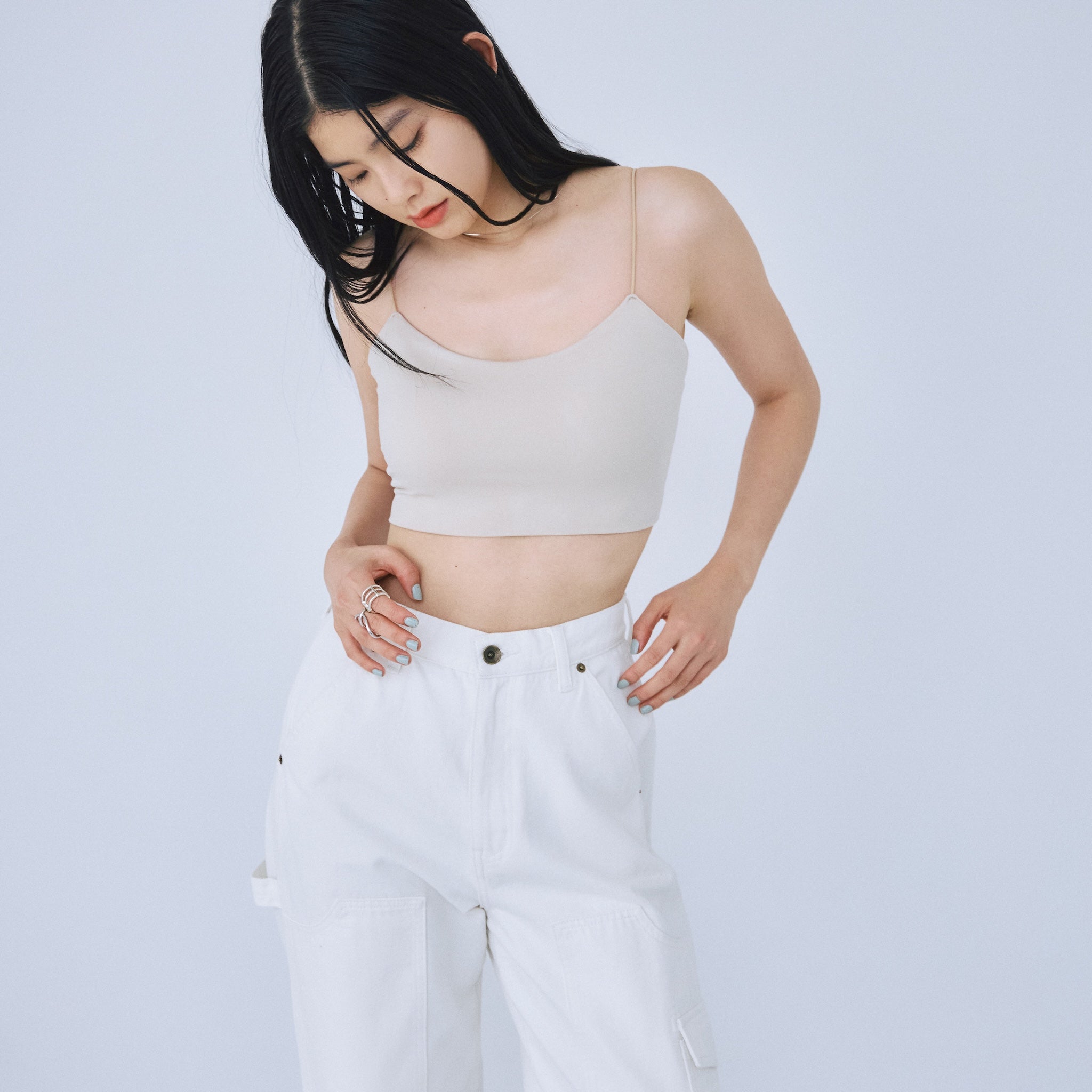 FitパッドマシュマロスパゲッティBRAキャミ