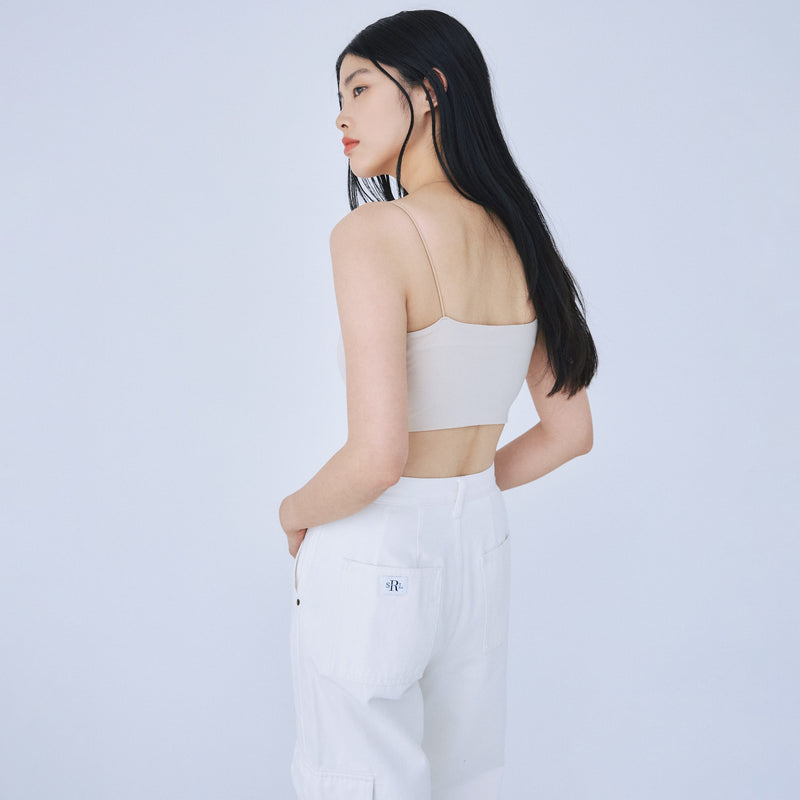 Fit Padded Marshmallow Spaghetti Bra Cami