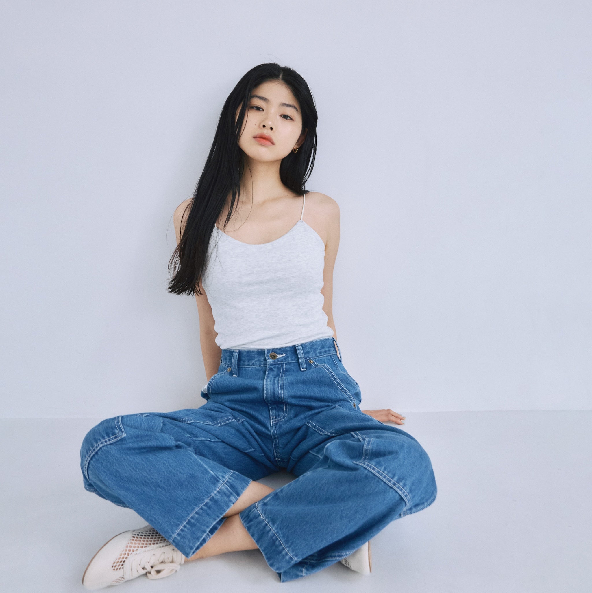 Fitパッドマシュマロスパゲッティキャミソール