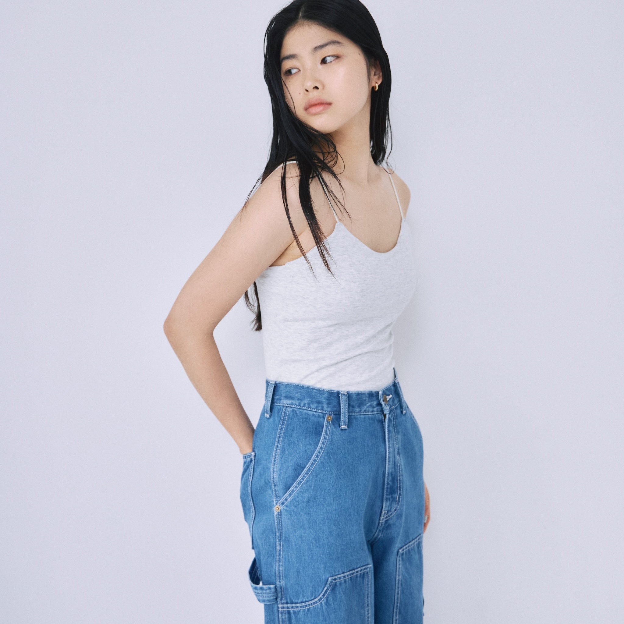 Fitパッドマシュマロスパゲッティキャミソール