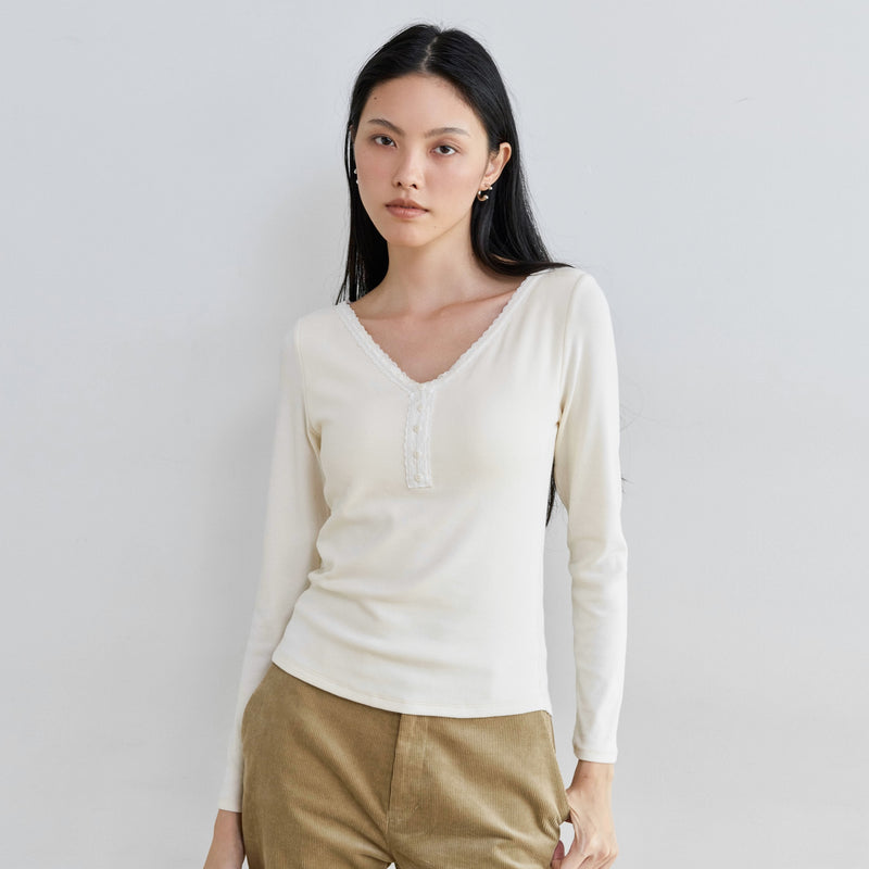 FitパッドマシュマロSoft RIBロングスリーブ