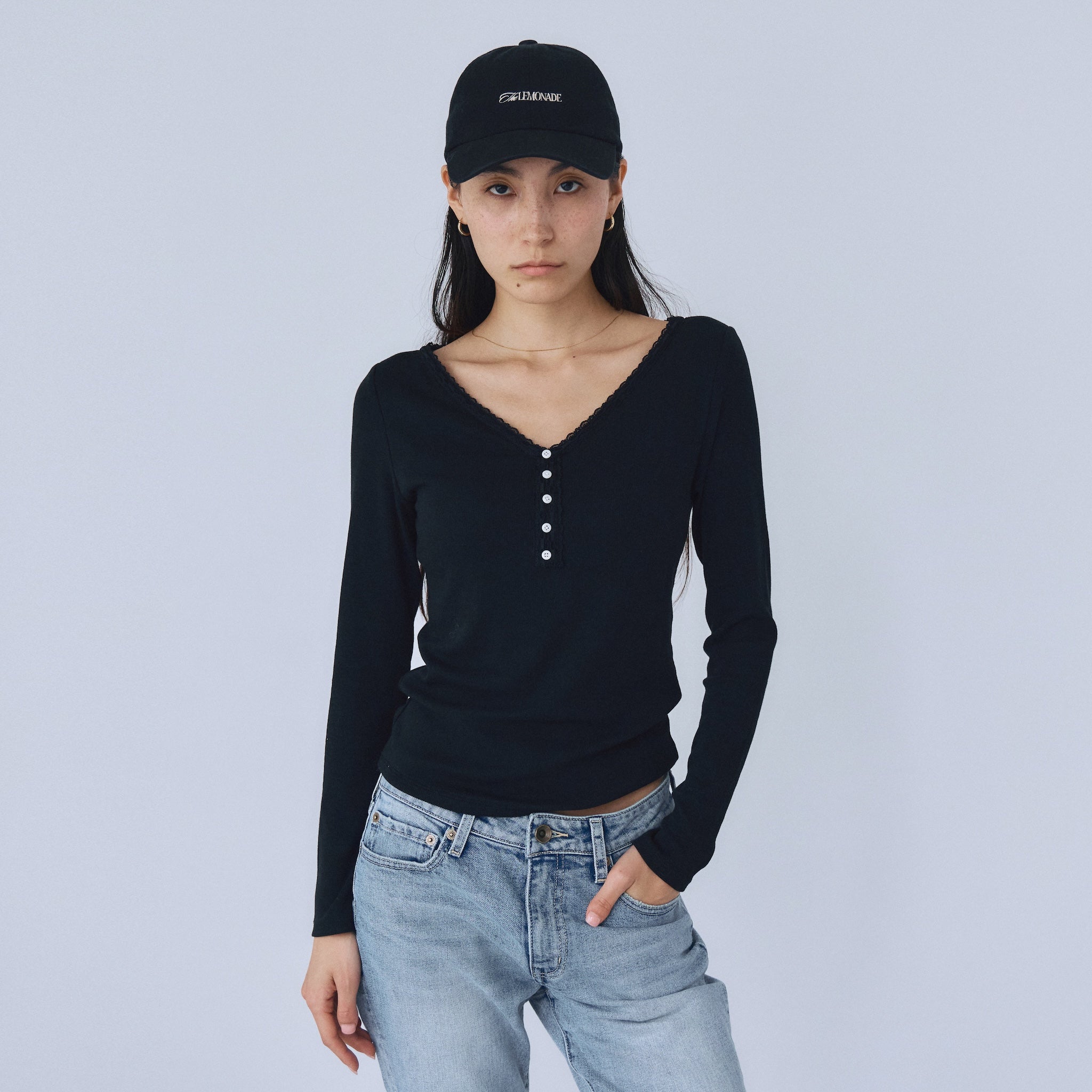 FitパッドマシュマロSoft RIBロングスリーブ