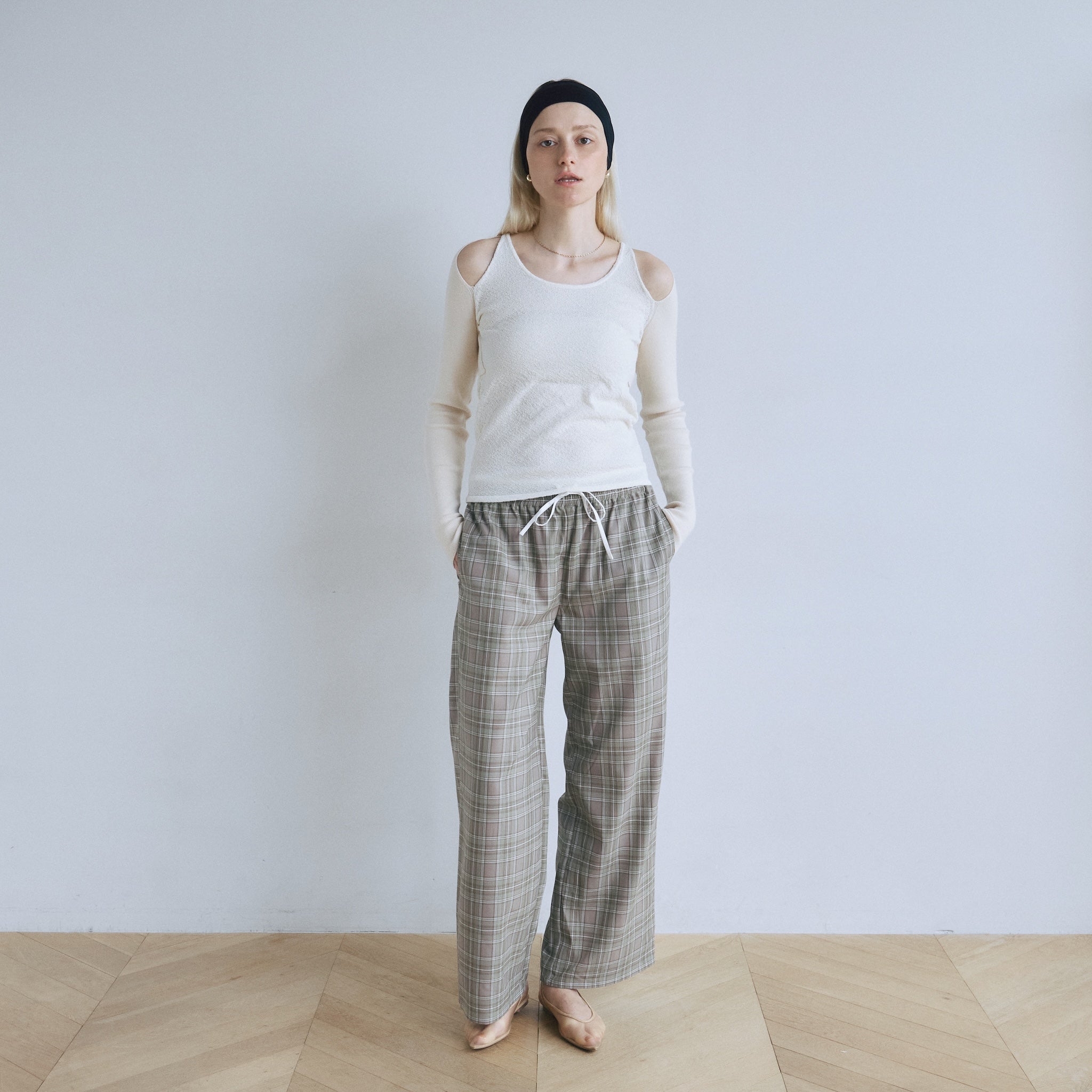 Double Yarn Layered Knit トップス