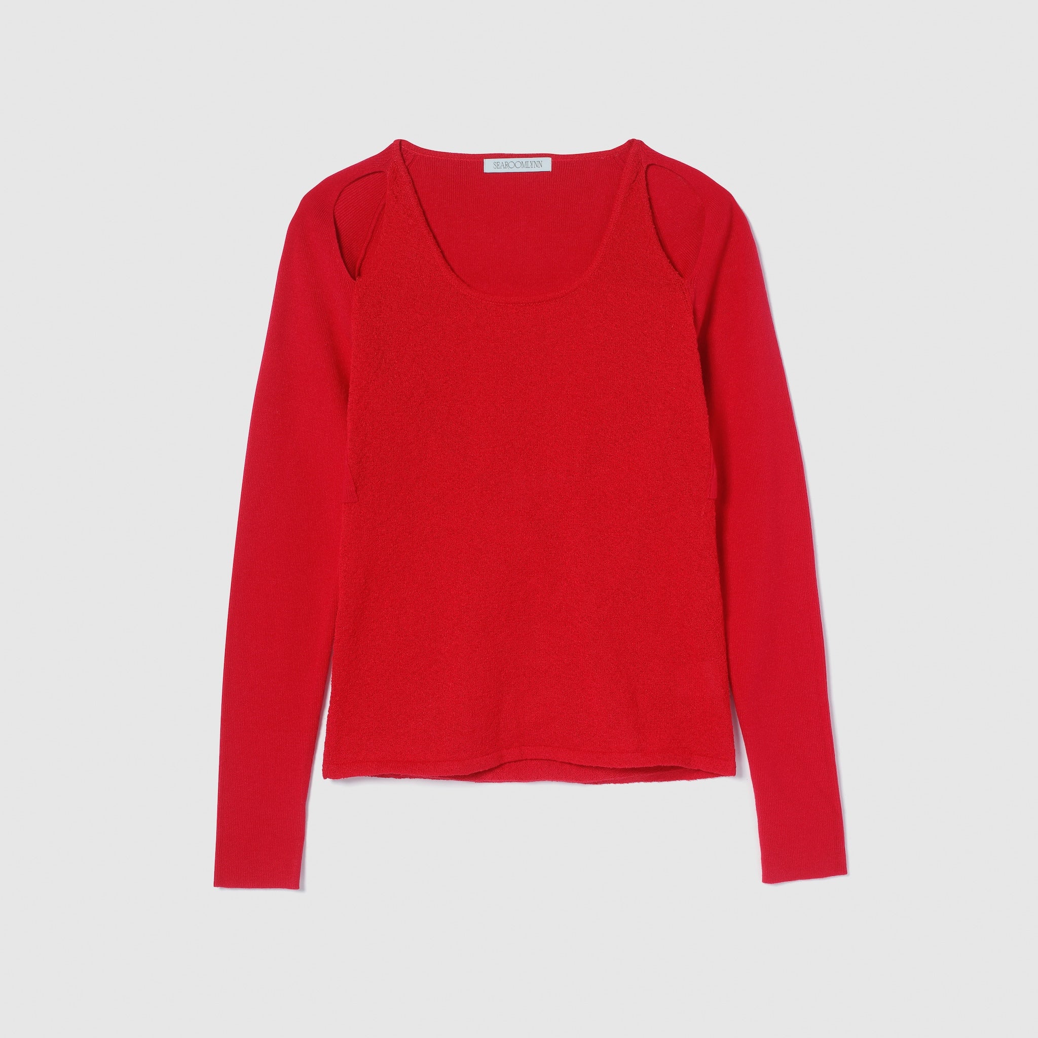Double Yarn Layered Knit トップス