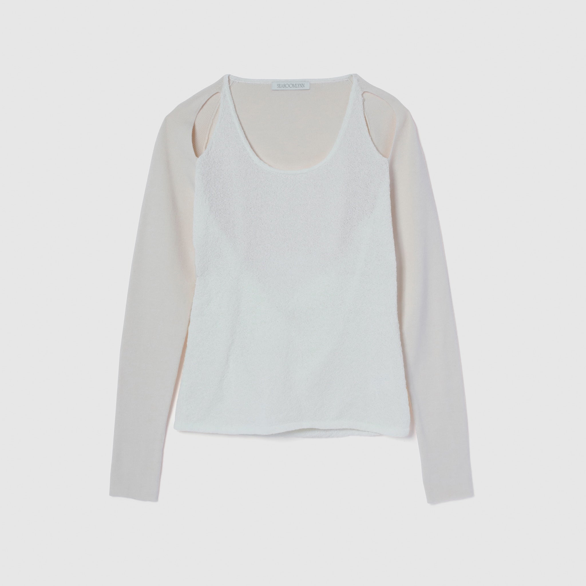 Double Yarn Layered Knit トップス