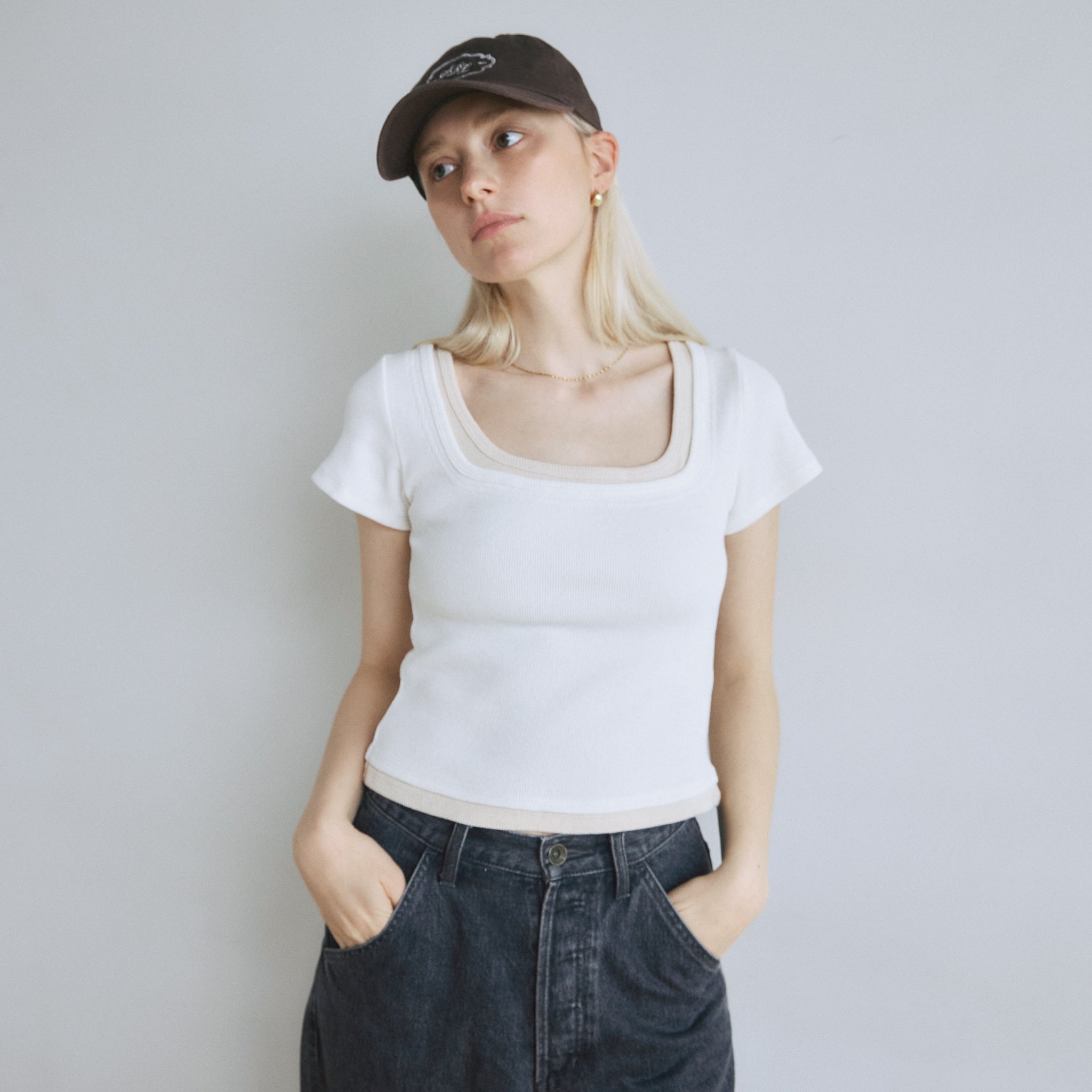 C/L Fluffy レイヤードライクTシャツ