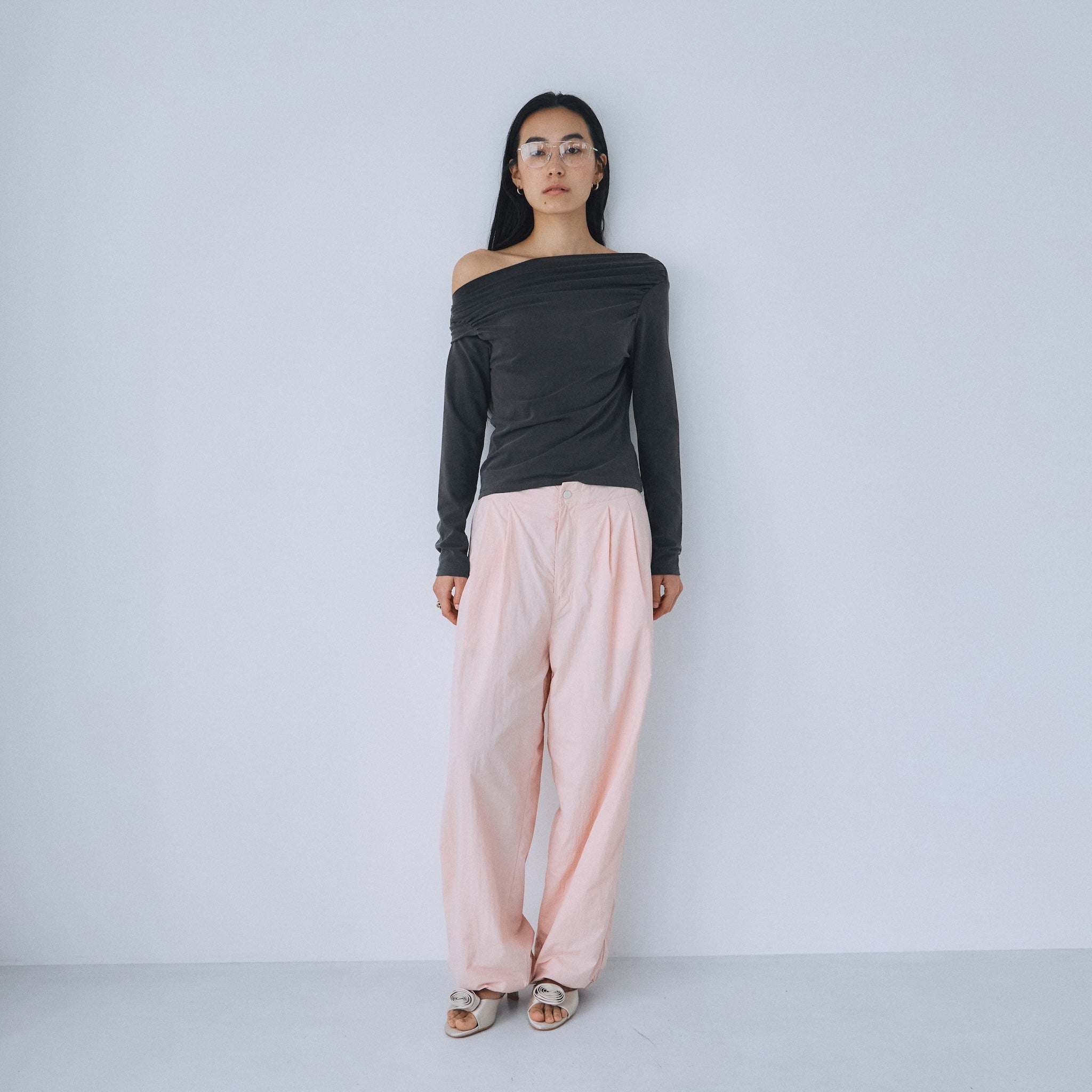 SeaRoomlynn 2wayネックデコルテロングスリーブ ホワイト 2wayネックデコルテロングスリーブ