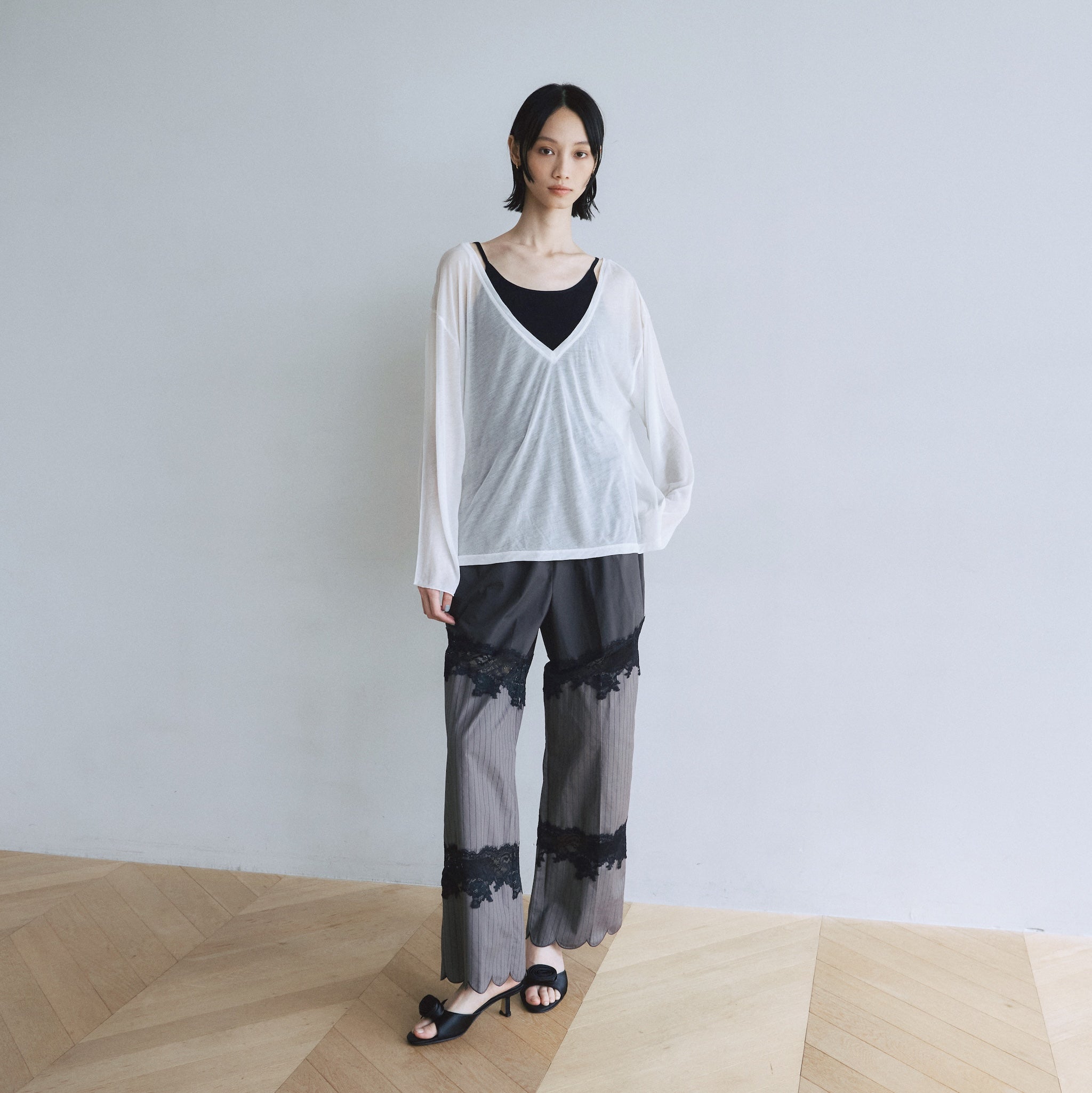 Noble silk loose top