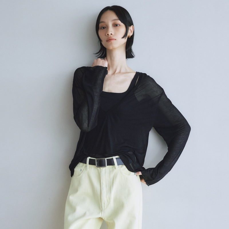 Noble silk loose top