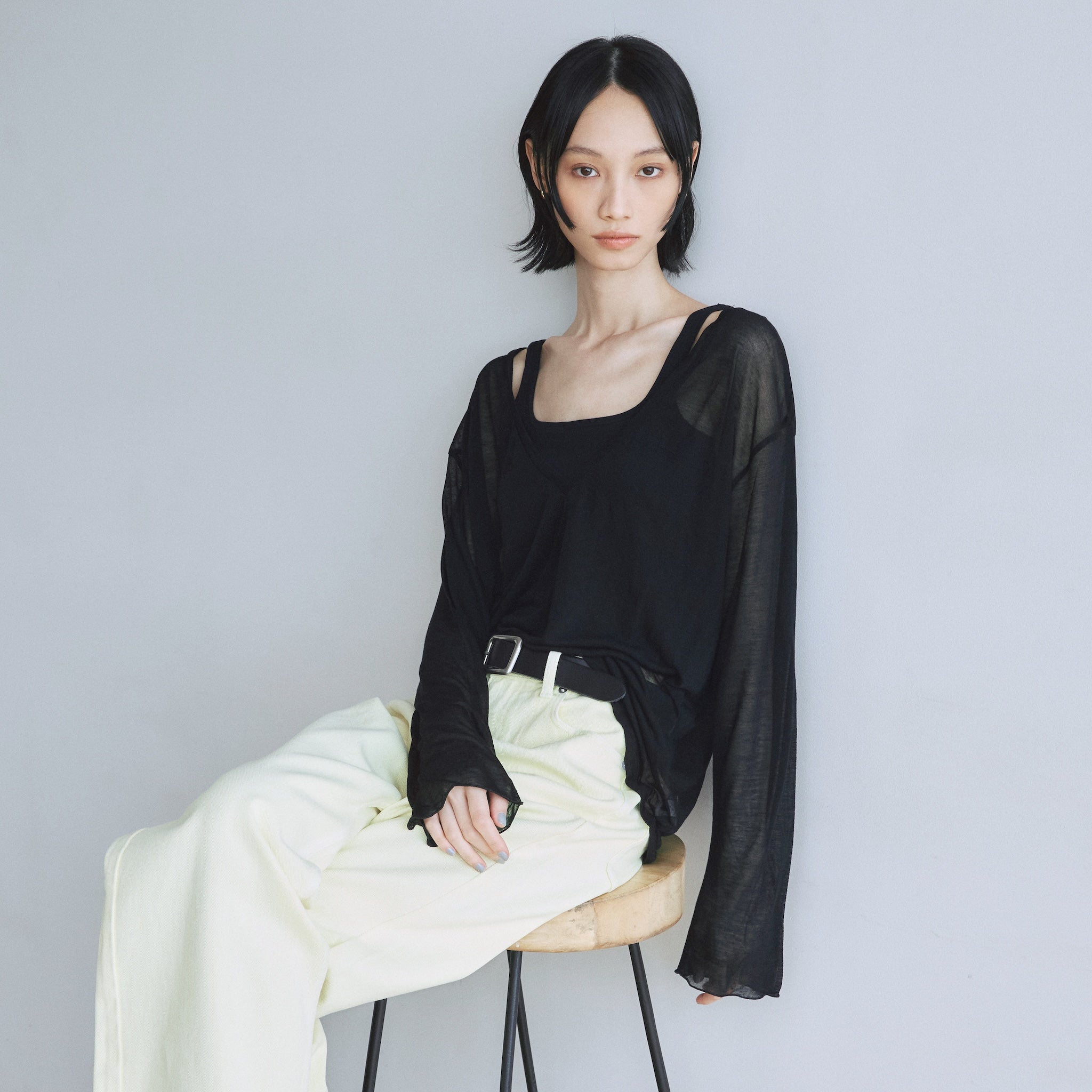 Noble silk loose top